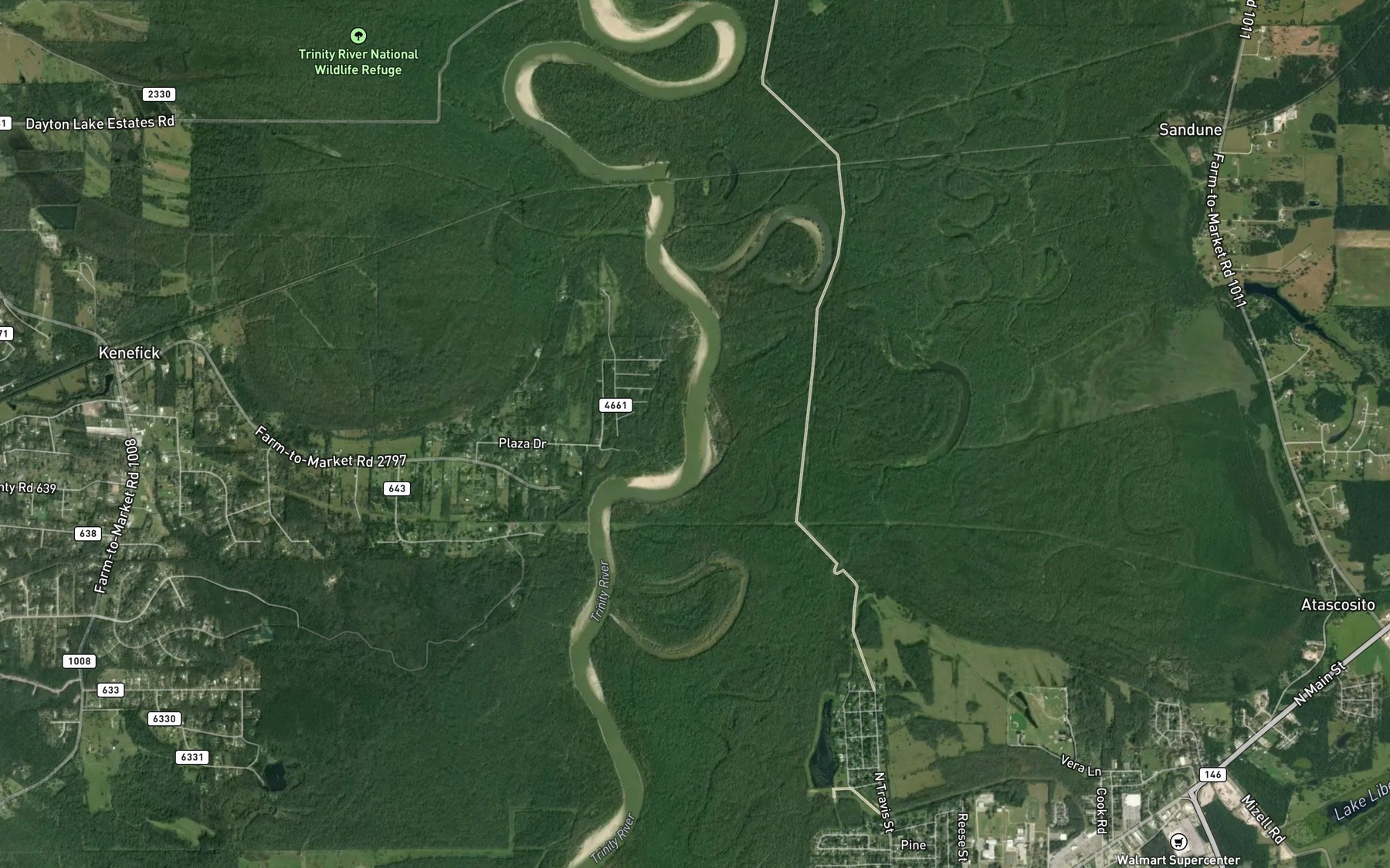 Satellite map of the Josie Lake