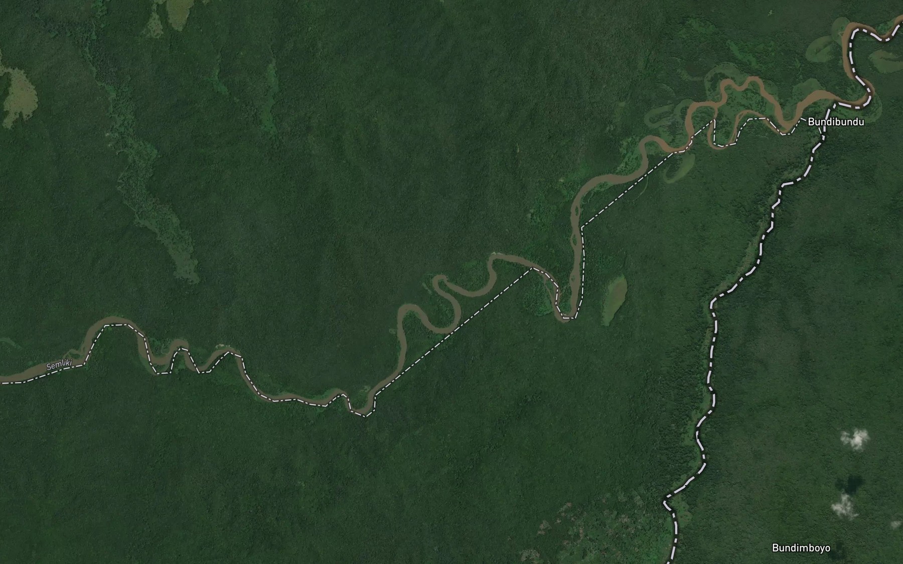 Satellite map of the Irimba