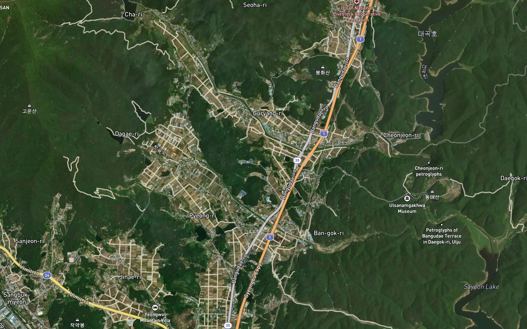 Satellite map of the Okdongji