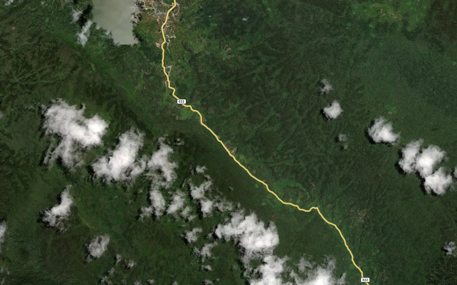 Satellite map of the Ok Sibil