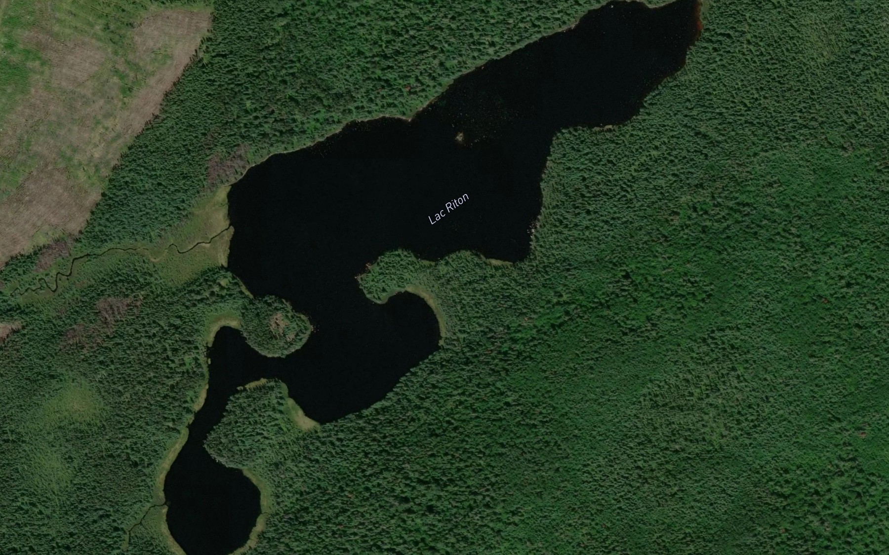 Satellite map of the Lac Riton