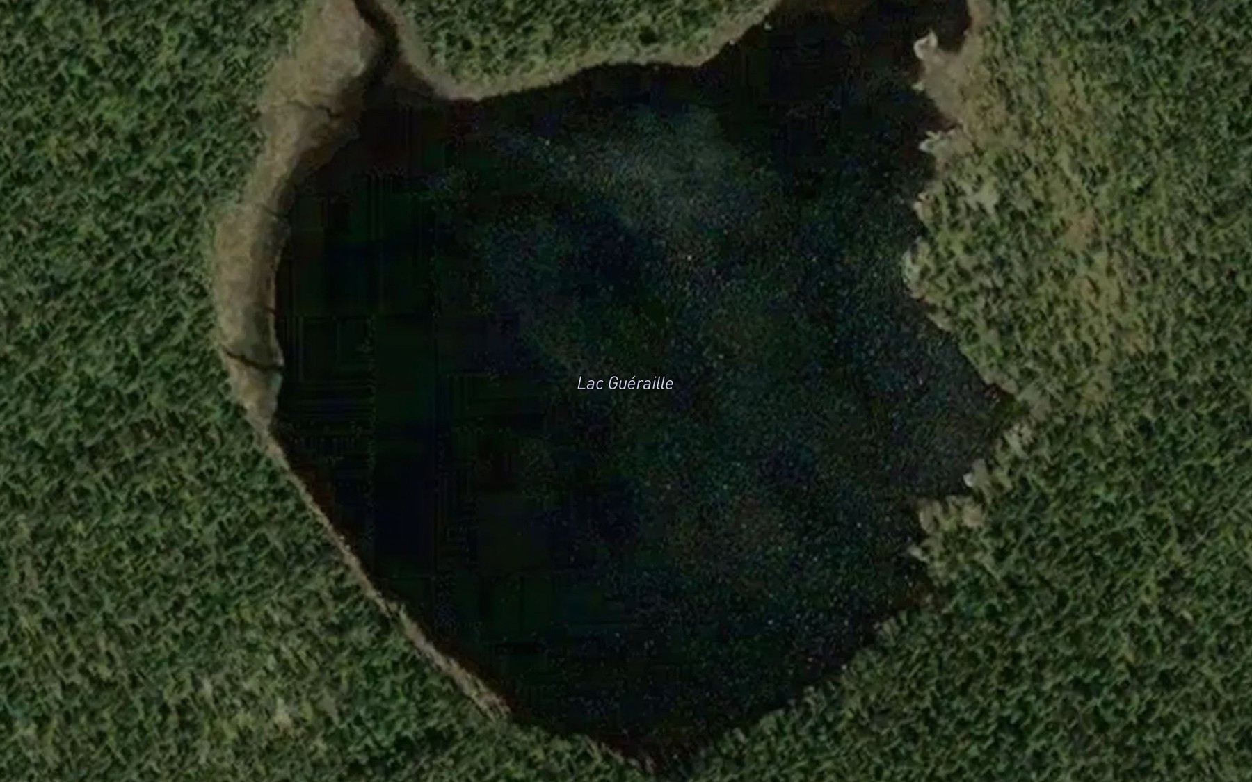 Satellite map of the Lac Gueraille