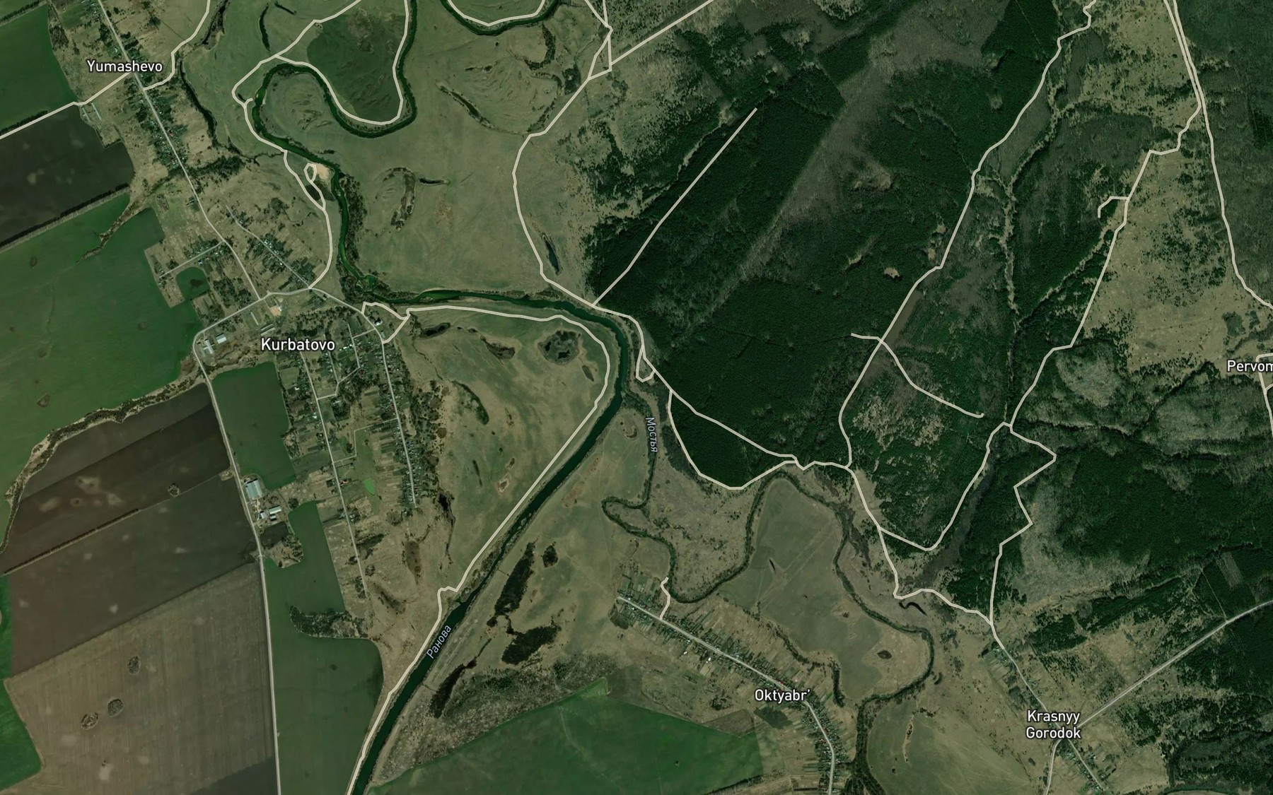 Satellite map of the Most'ya