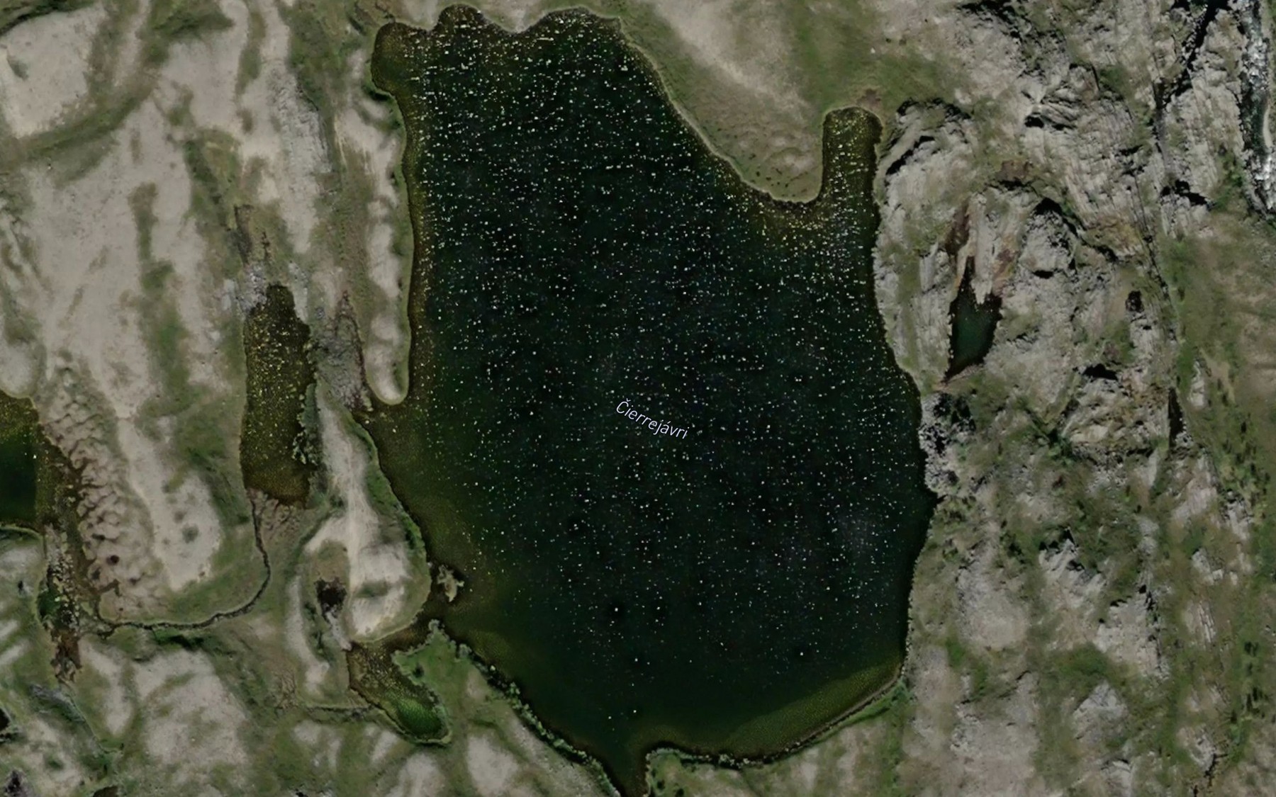 Satellite map of the Cierrejavri