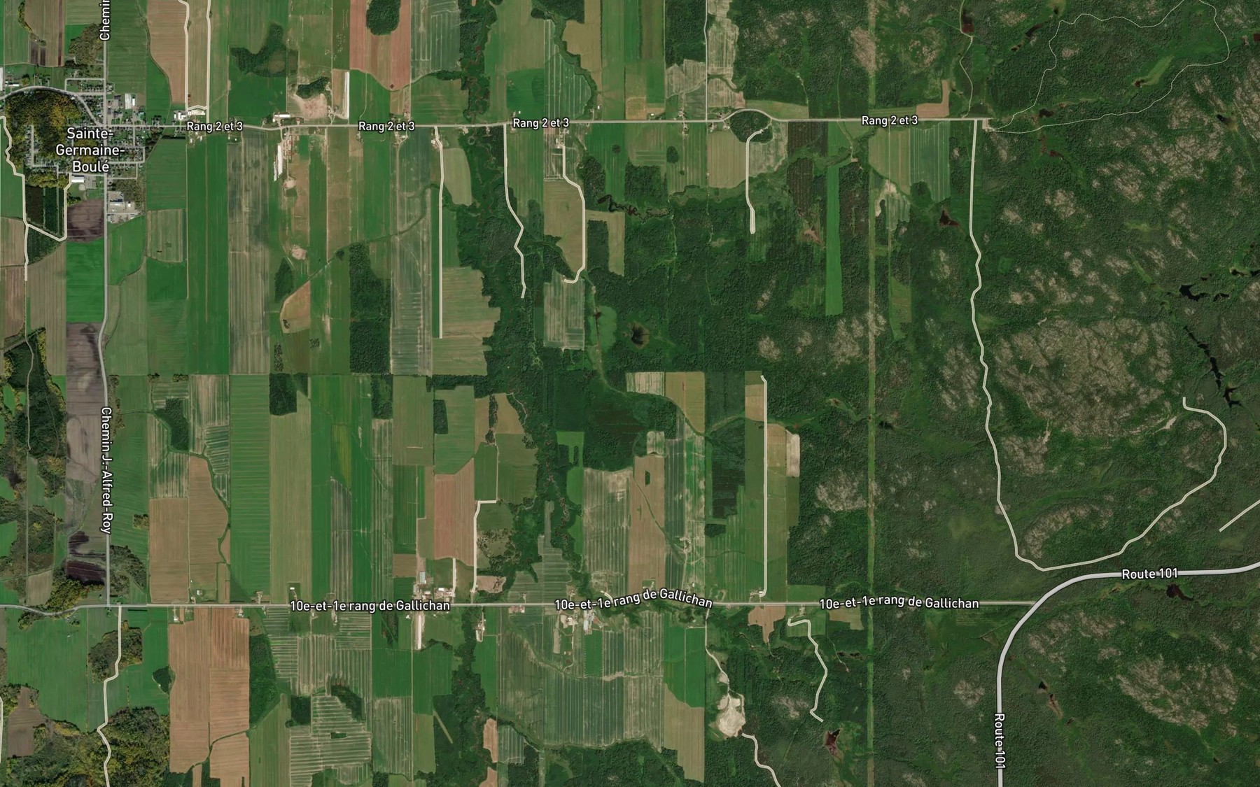 Satellite map of the Cours d'eau Gilbert