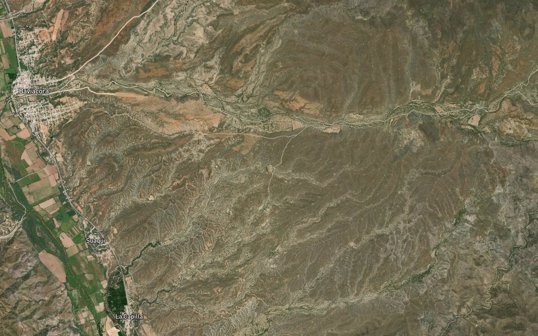 Satellite map of the La Estacada