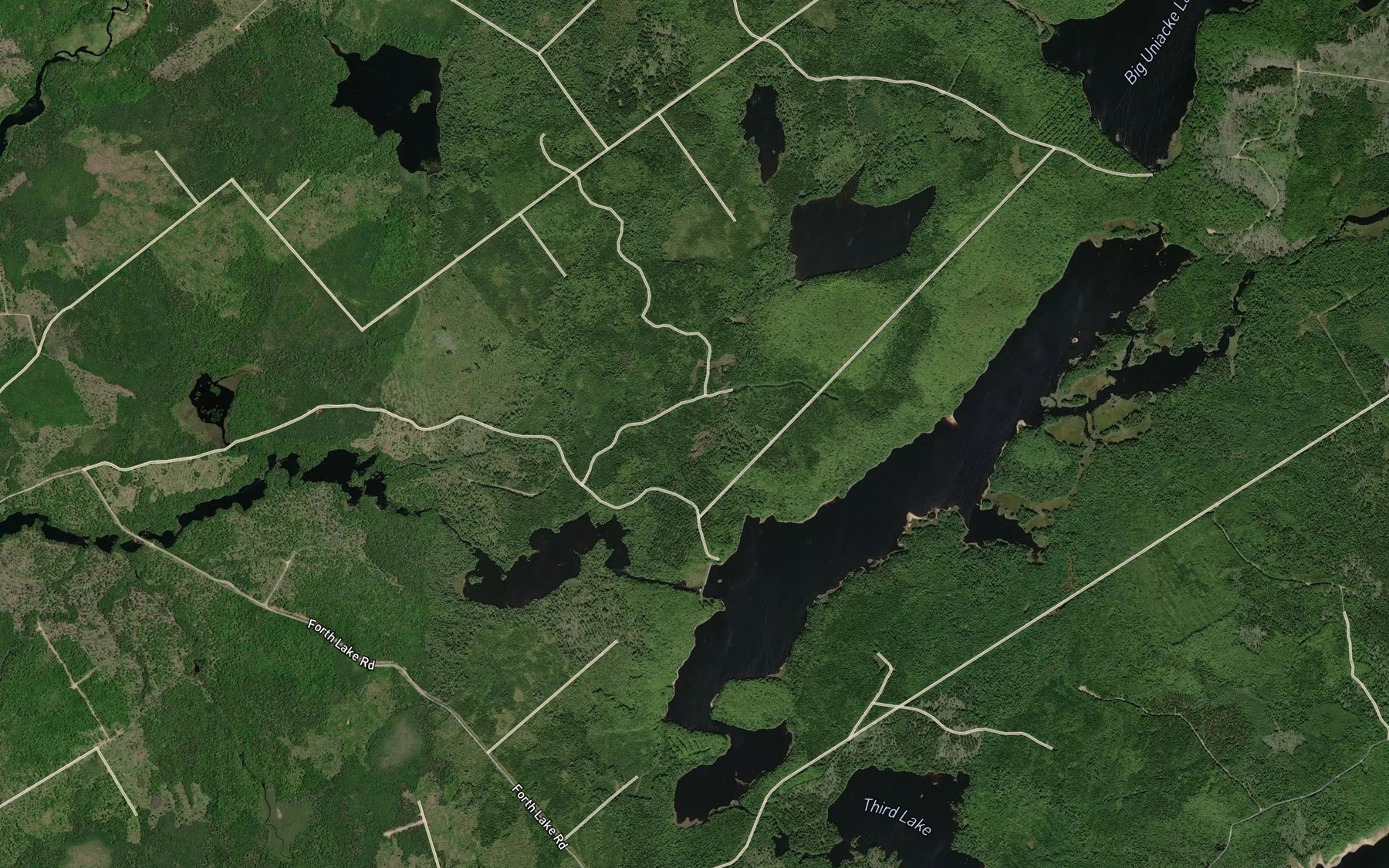 Satellite map of the Schooner Passage