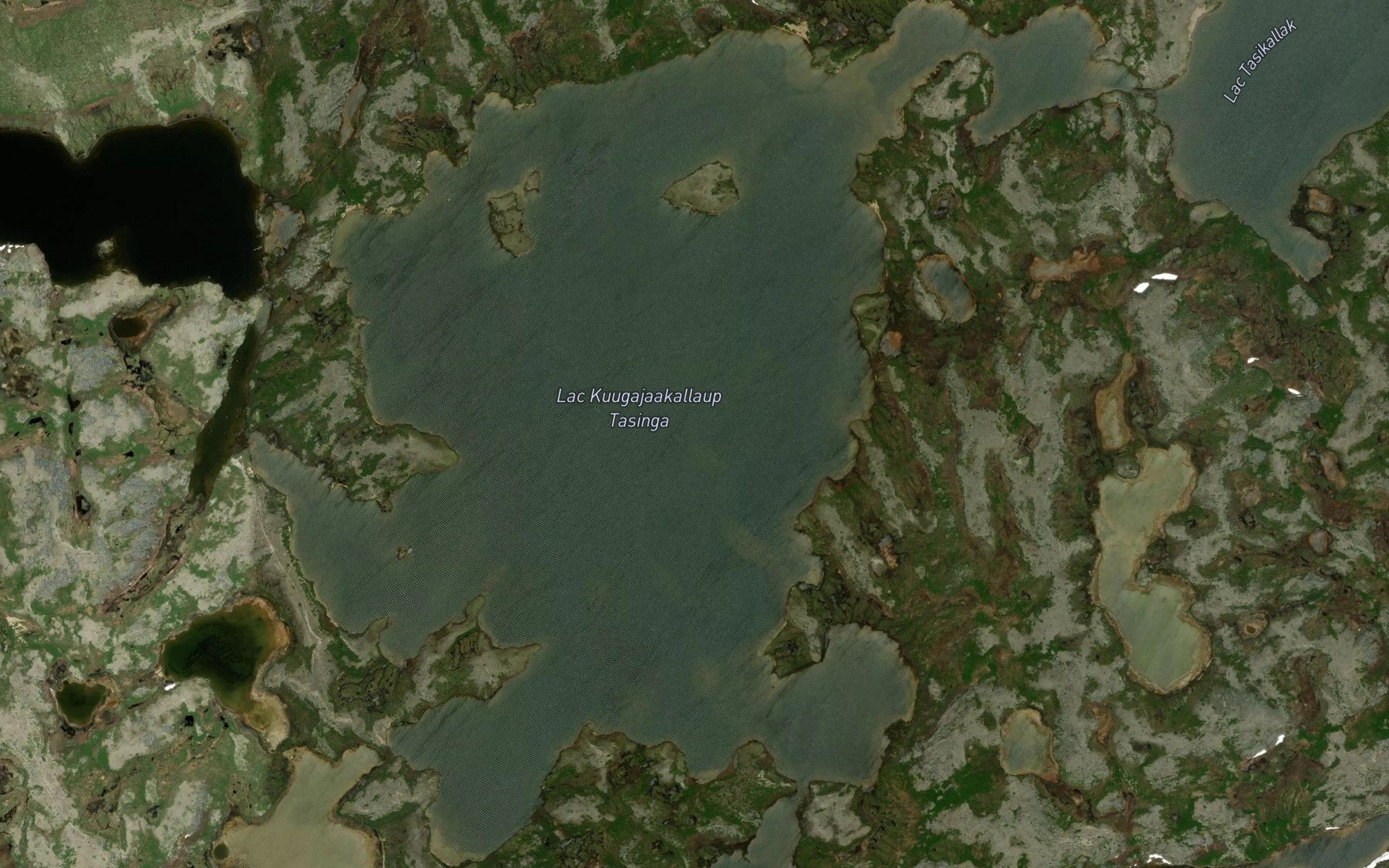 Satellite map of the Lac Kuugajaakallaup Tasinga
