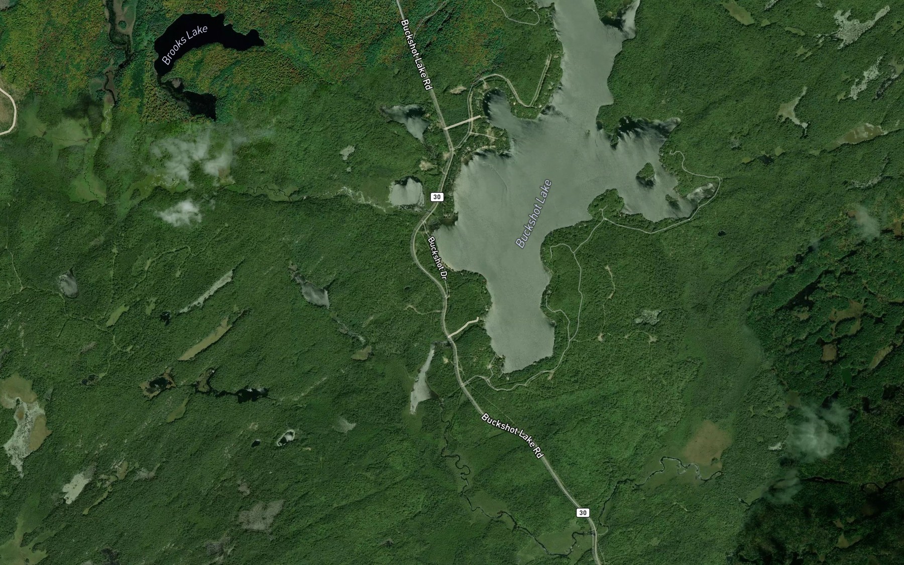 Satellite map of the Browns Creek