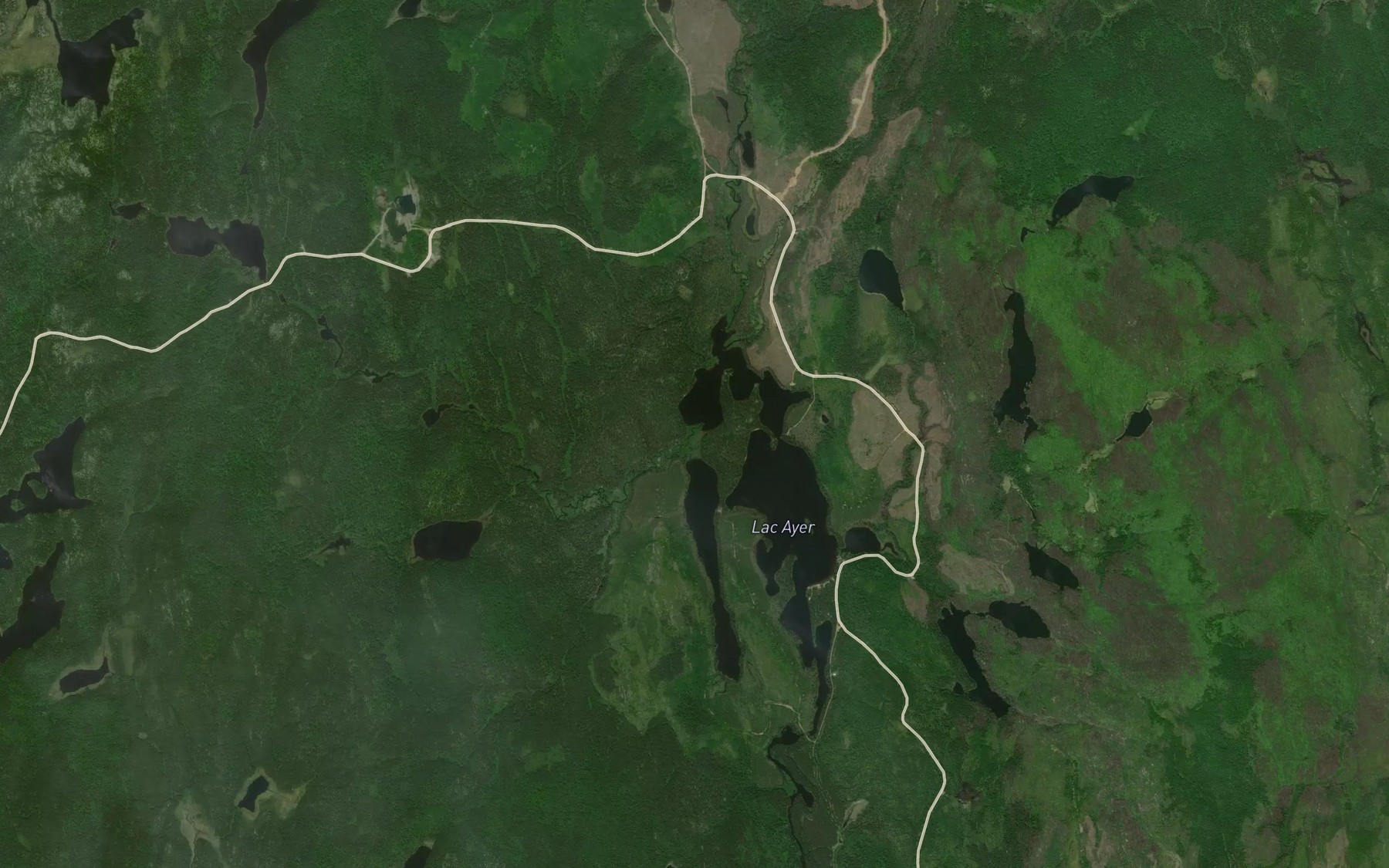 Satellite map of the Riviere Pichoui Ouest