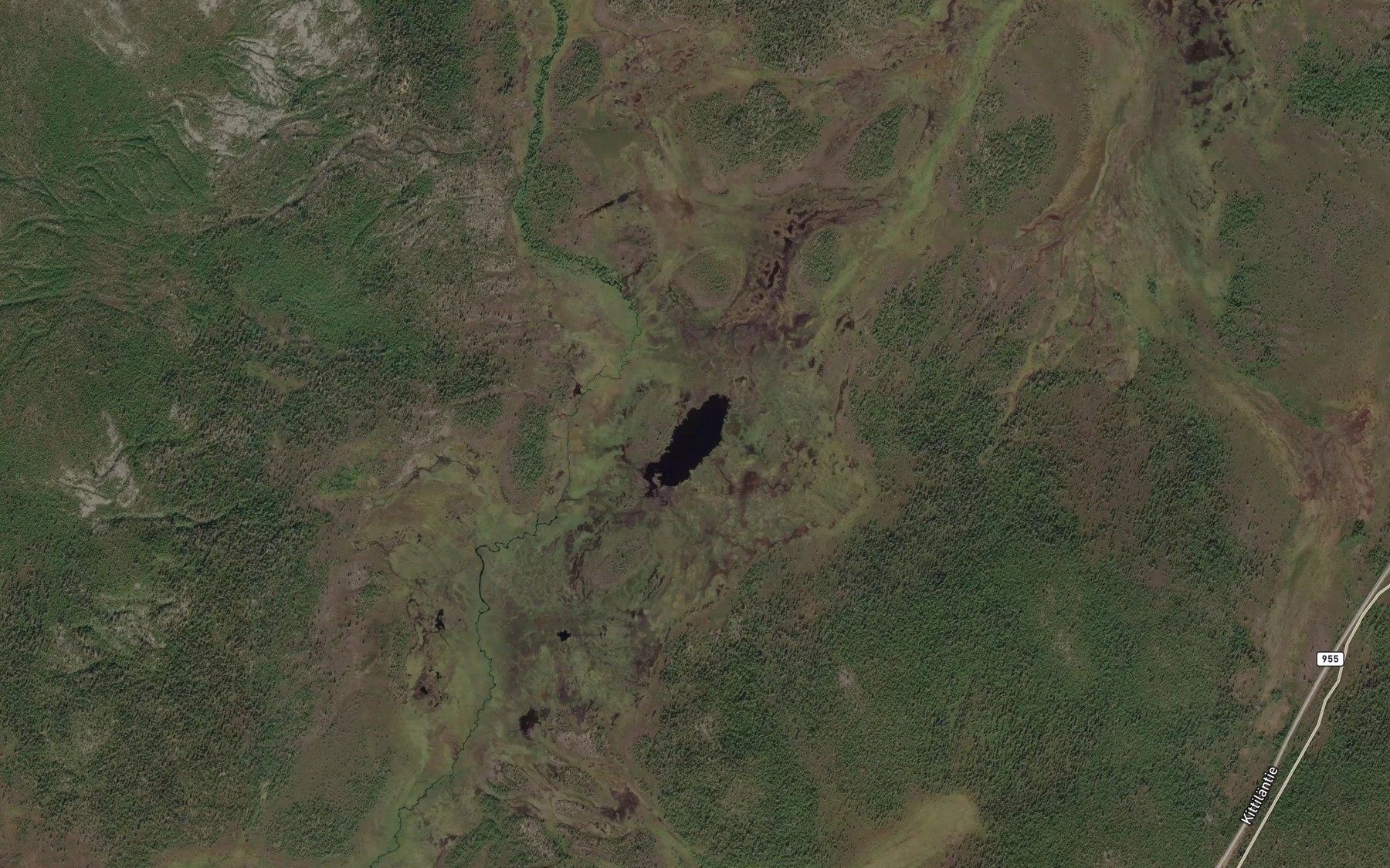 Satellite map of the Karvalampi