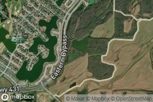 Satellite map of the Robinson Mill Creek