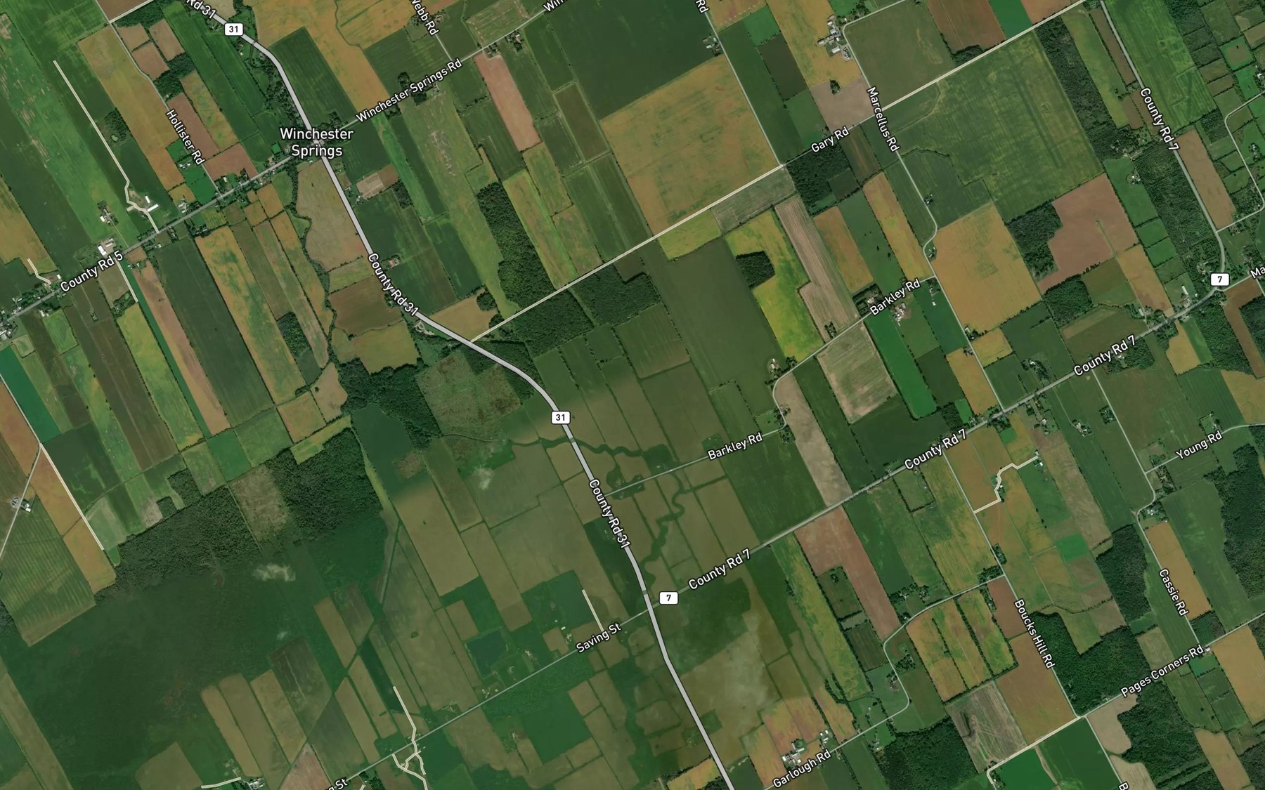 Satellite map of the Marselis Drain