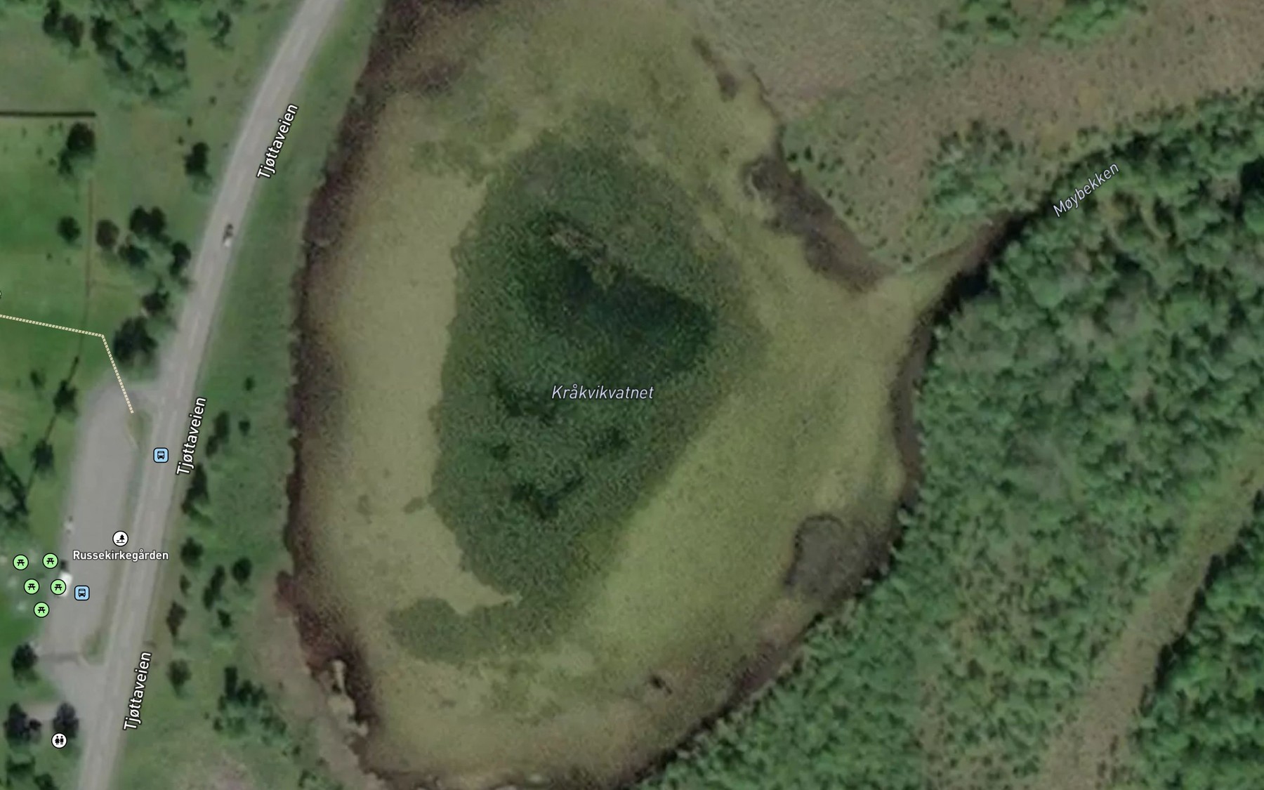 Satellite map of the Krakvikvatnet