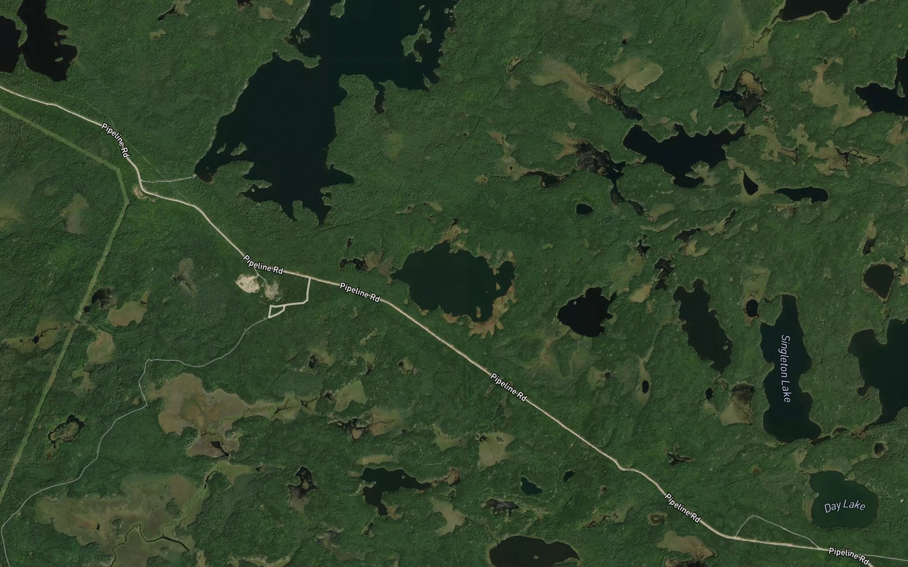 Satellite map of the Lake Forty-four