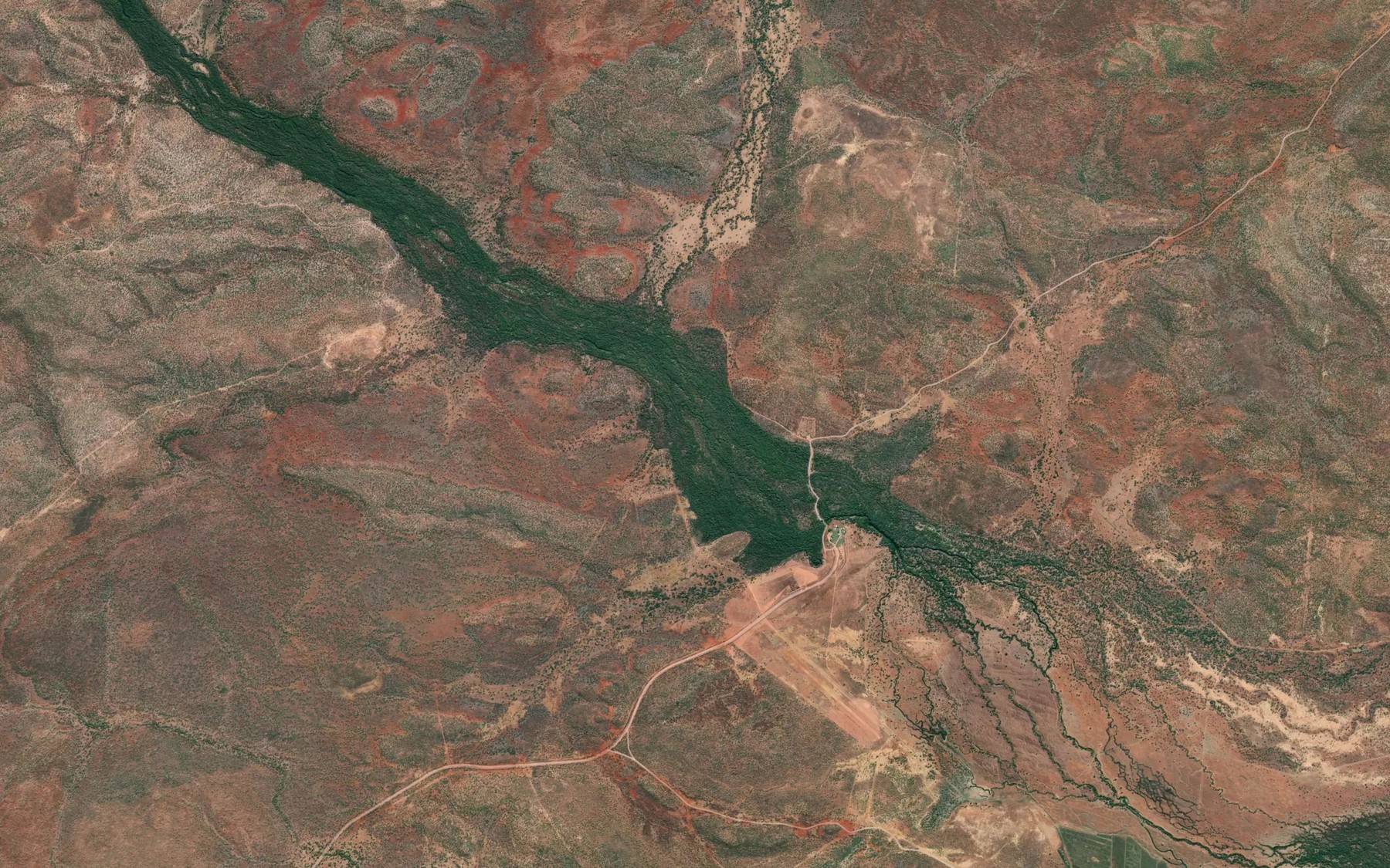 Satellite map of the Krabubuk Creek