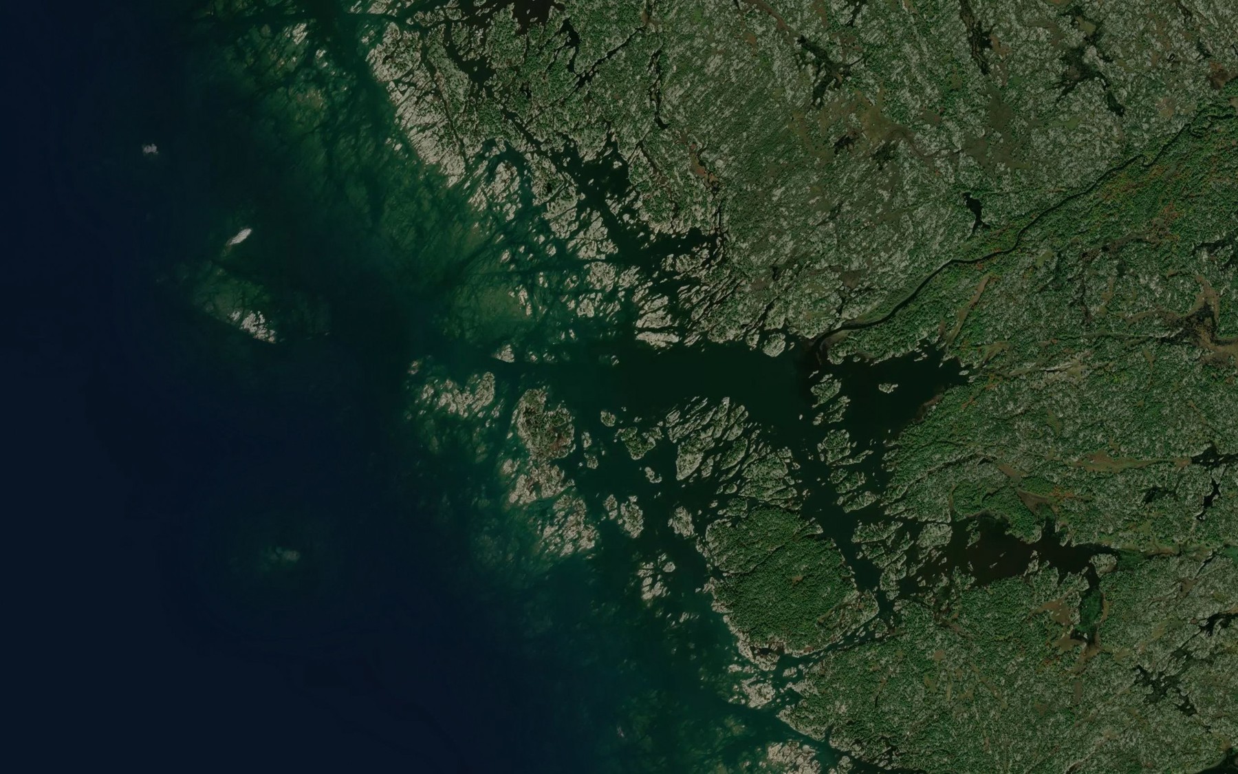 Satellite map of the Norgate Inlet