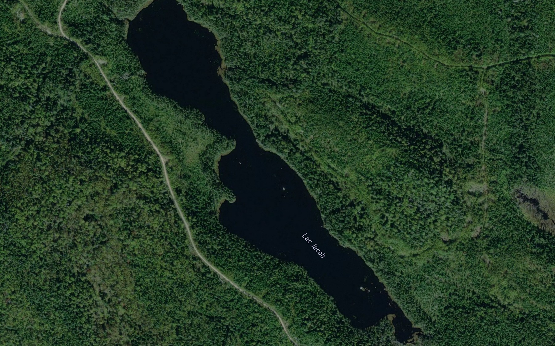 Satellite map of the Lac Jacob