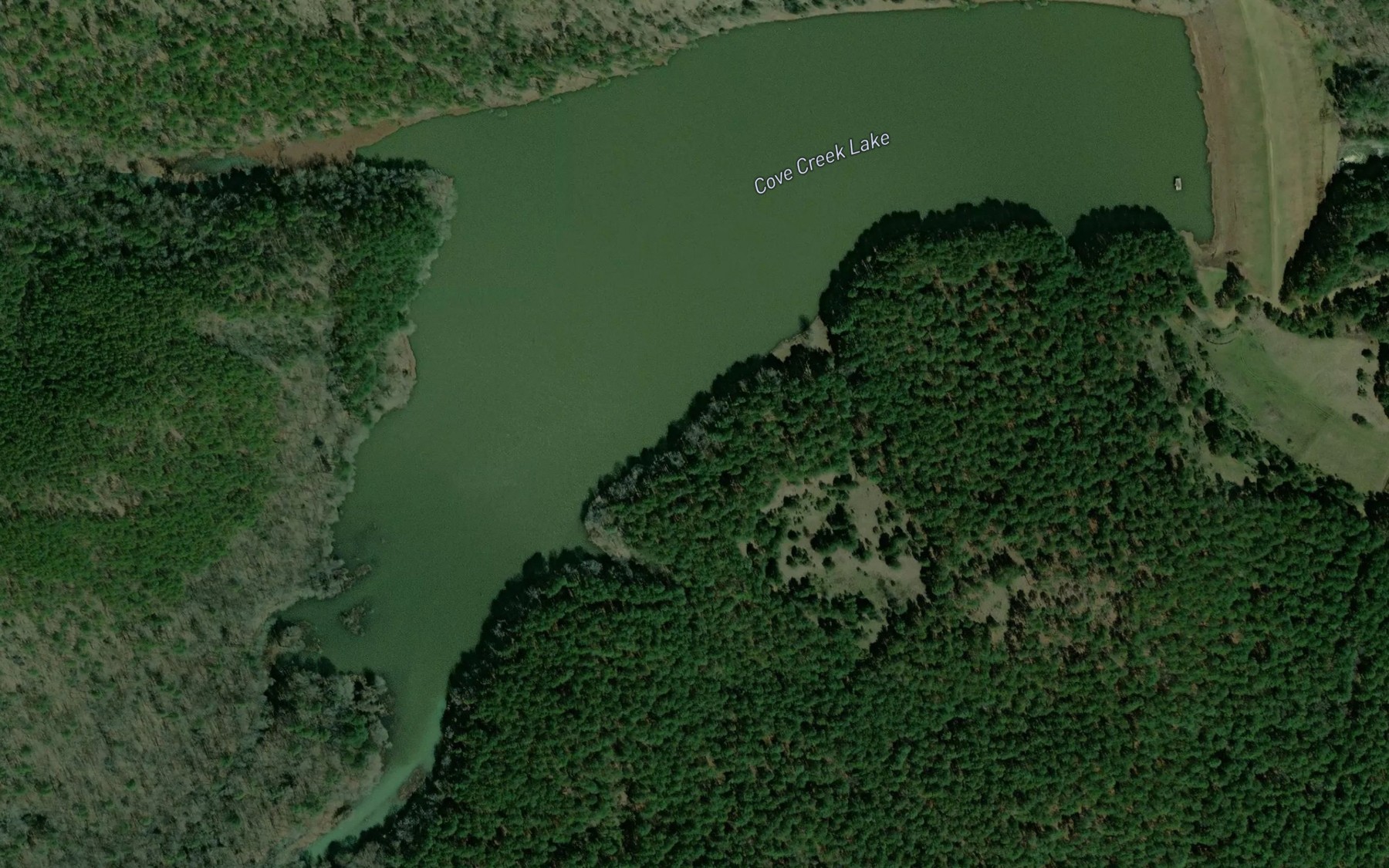 Satellite map of the Little Cove Creek