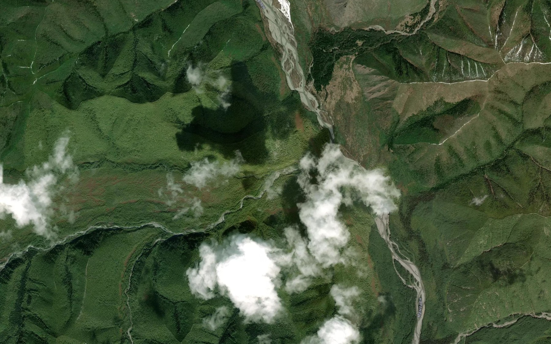 Satellite map of the Levaya Kurumindzha