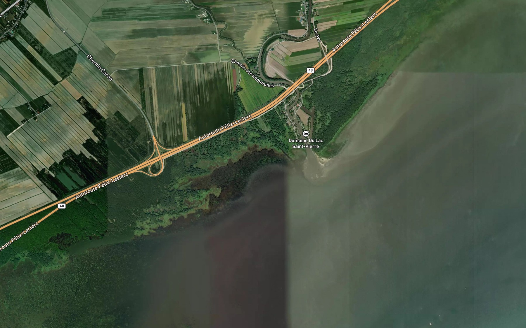 Satellite map of the Cours d'eau Cloutier
