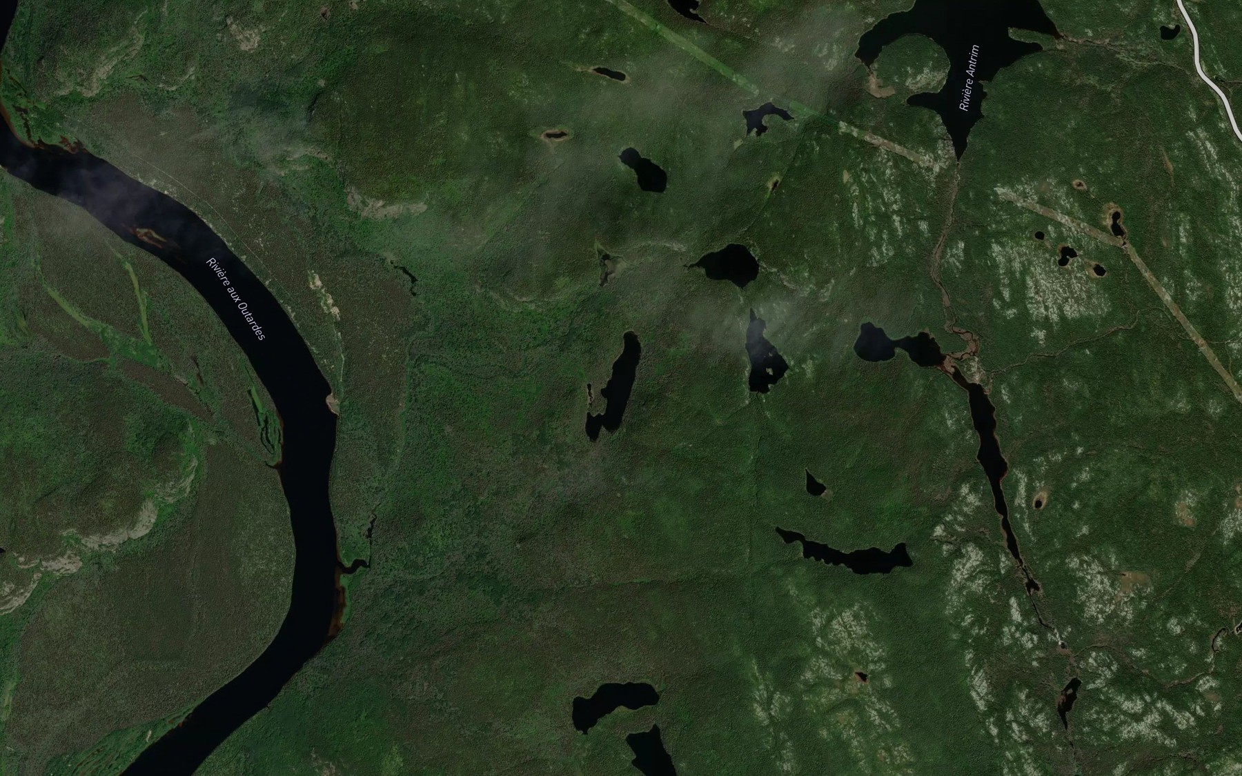 Satellite map of the Lac Penche