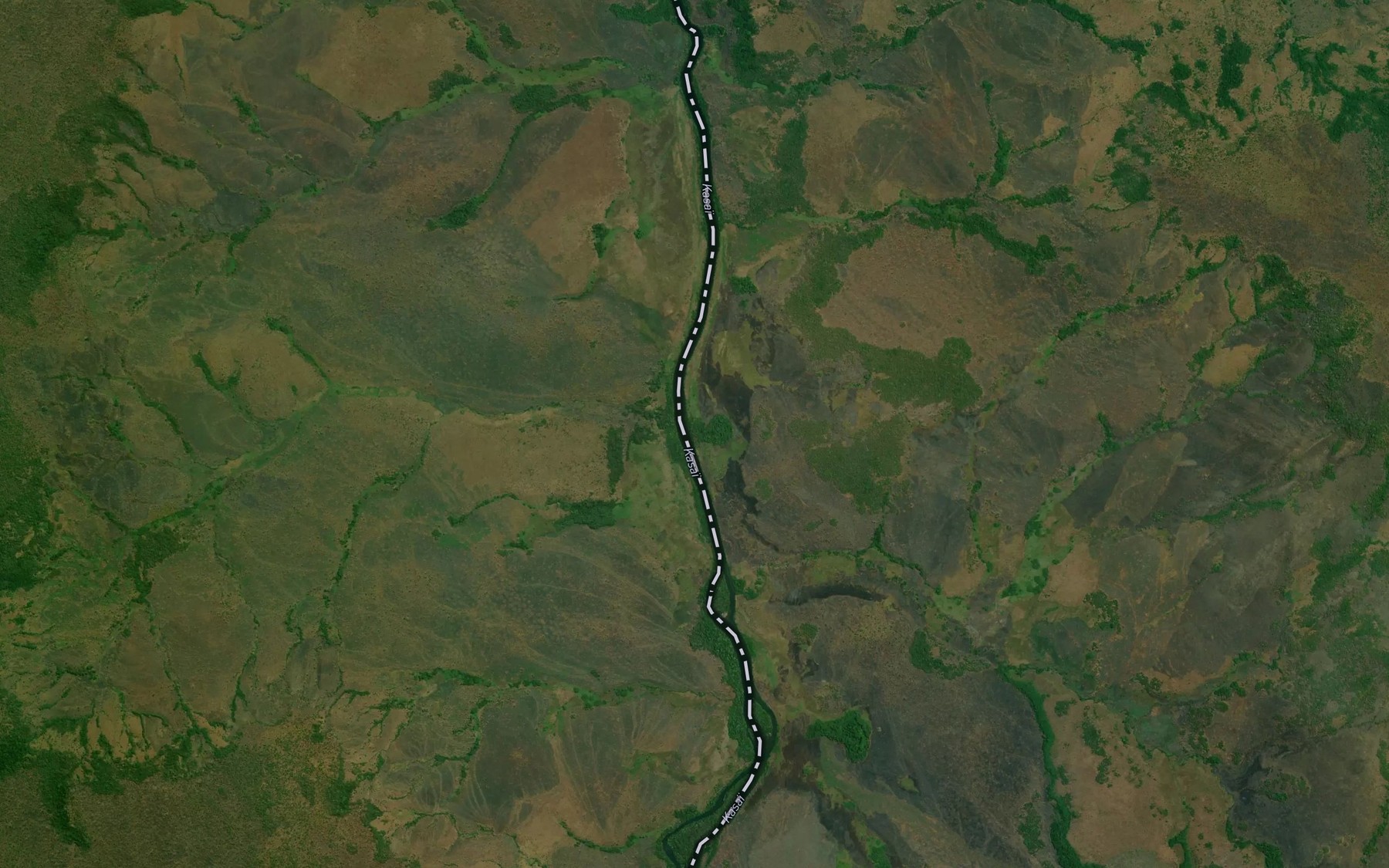 Satellite map of the Mungwishi