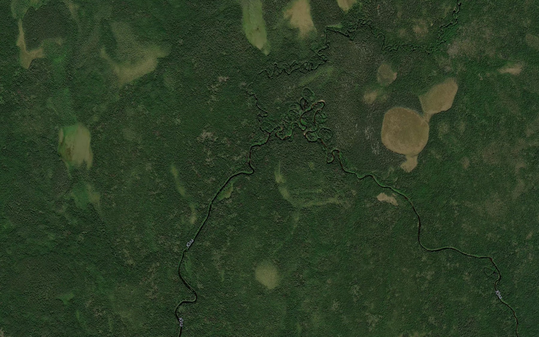 Satellite map of the Chernaya