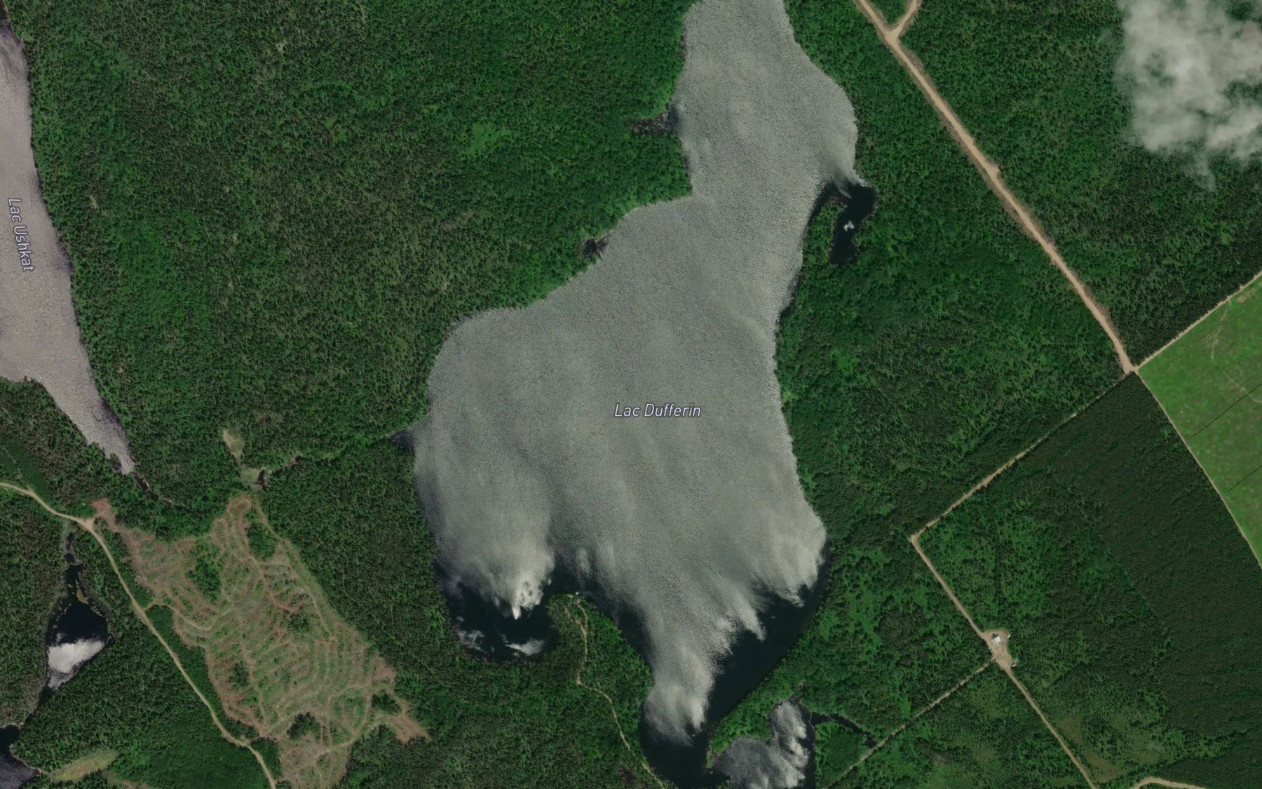 Satellite map of the Lac Dufferin