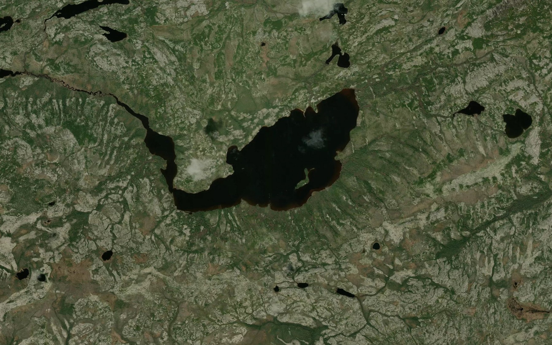 Satellite map of the Lac Akanwatikachwat