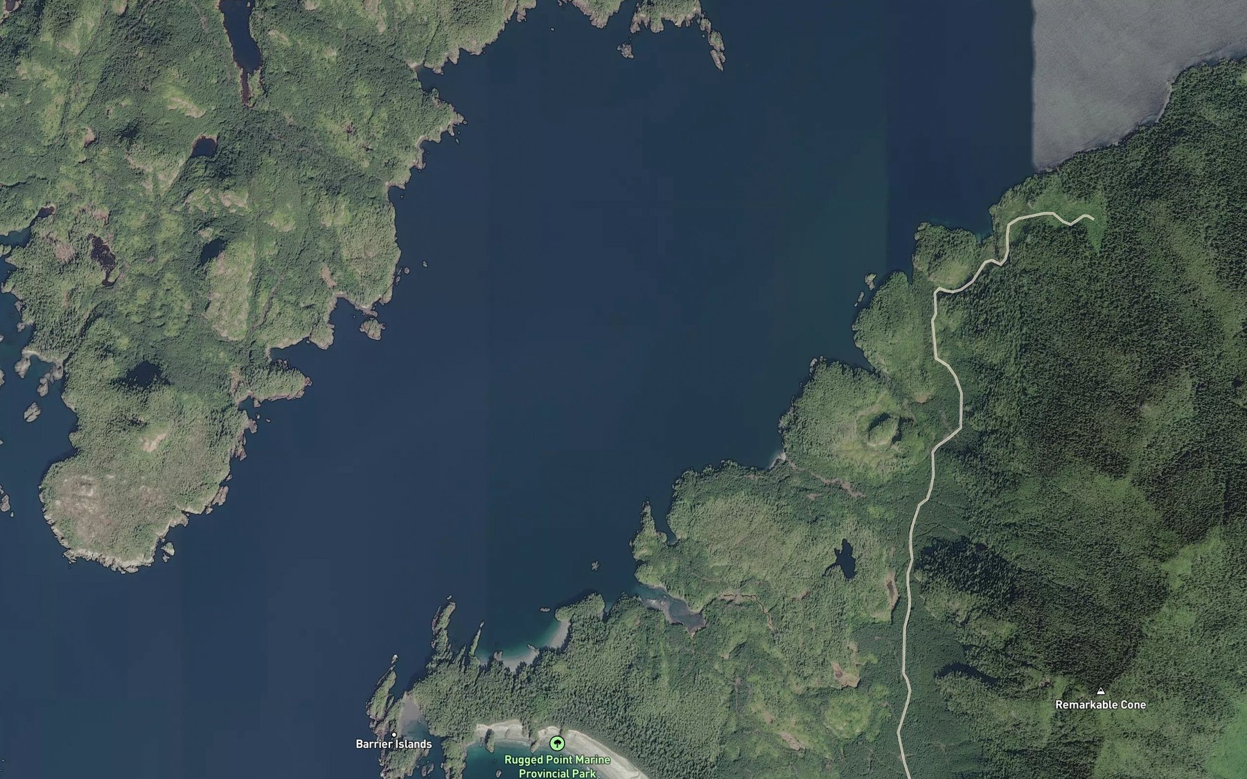 Satellite map of the Volcanic Cove