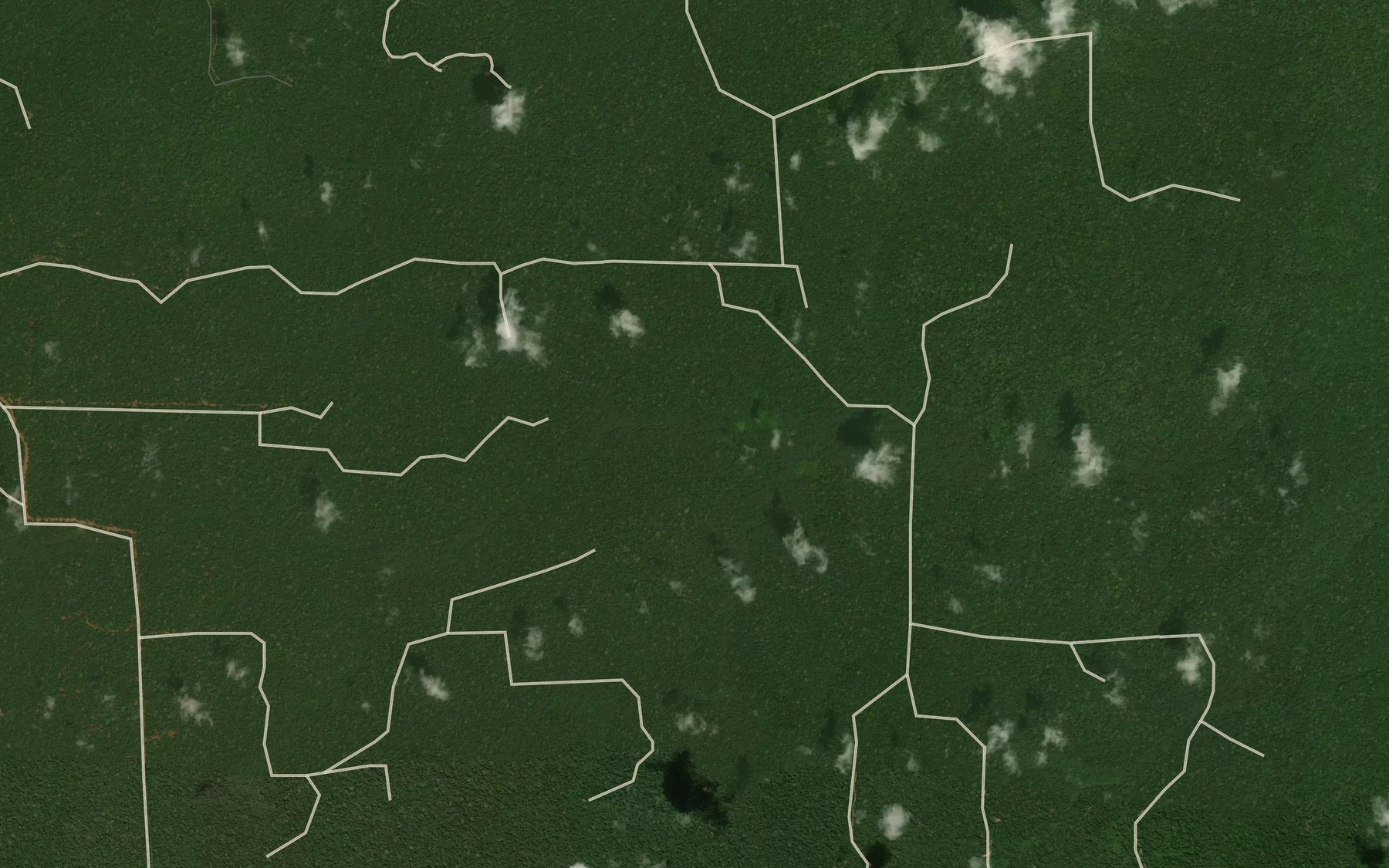 Satellite map of the Ayebbe