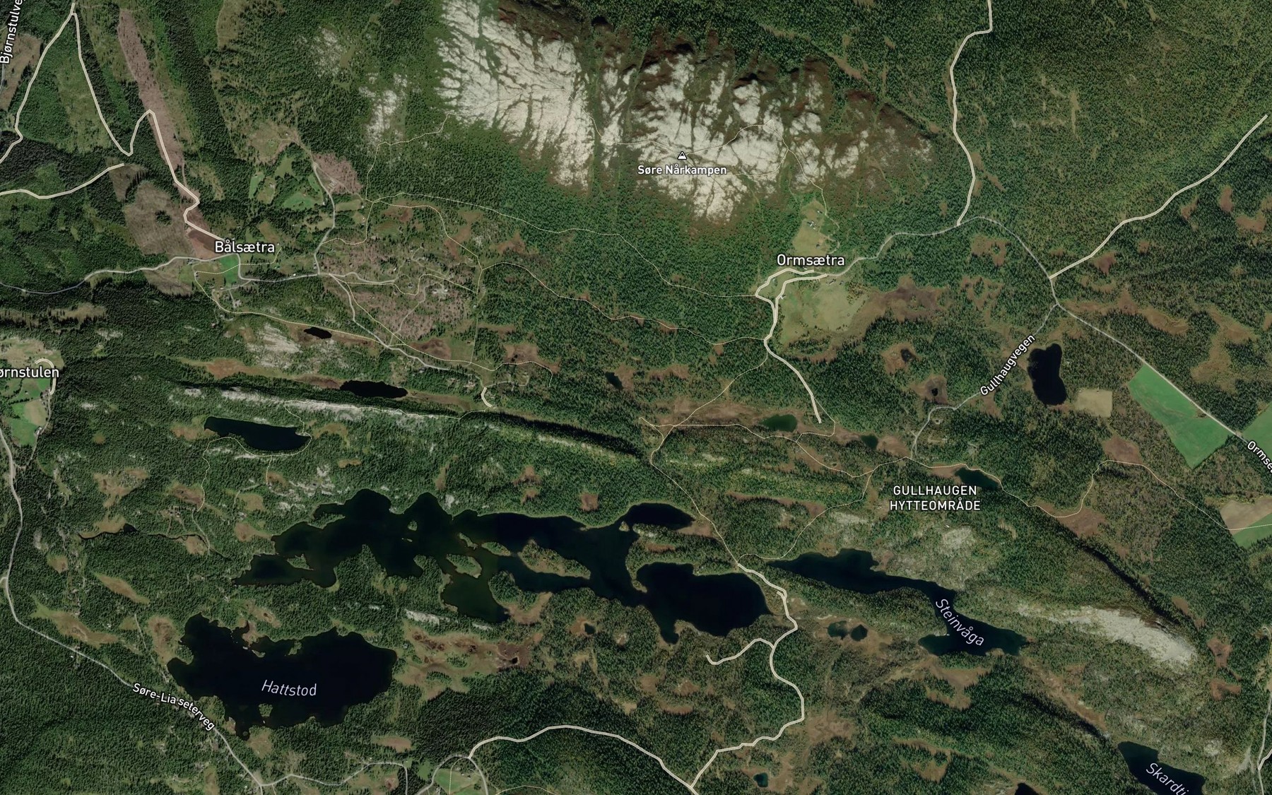 Satellite map of the Lorttjonnbekken