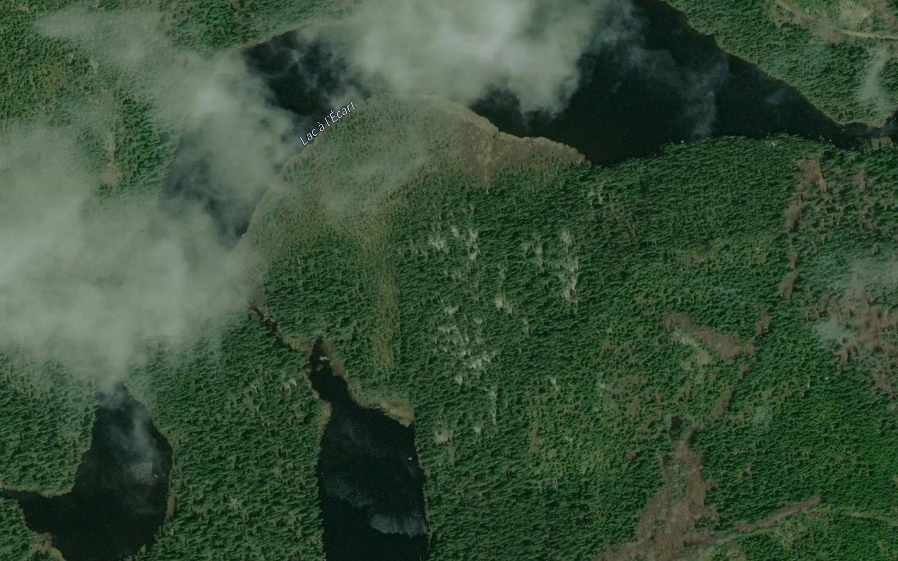 Satellite map of the Lac a l'Ecart