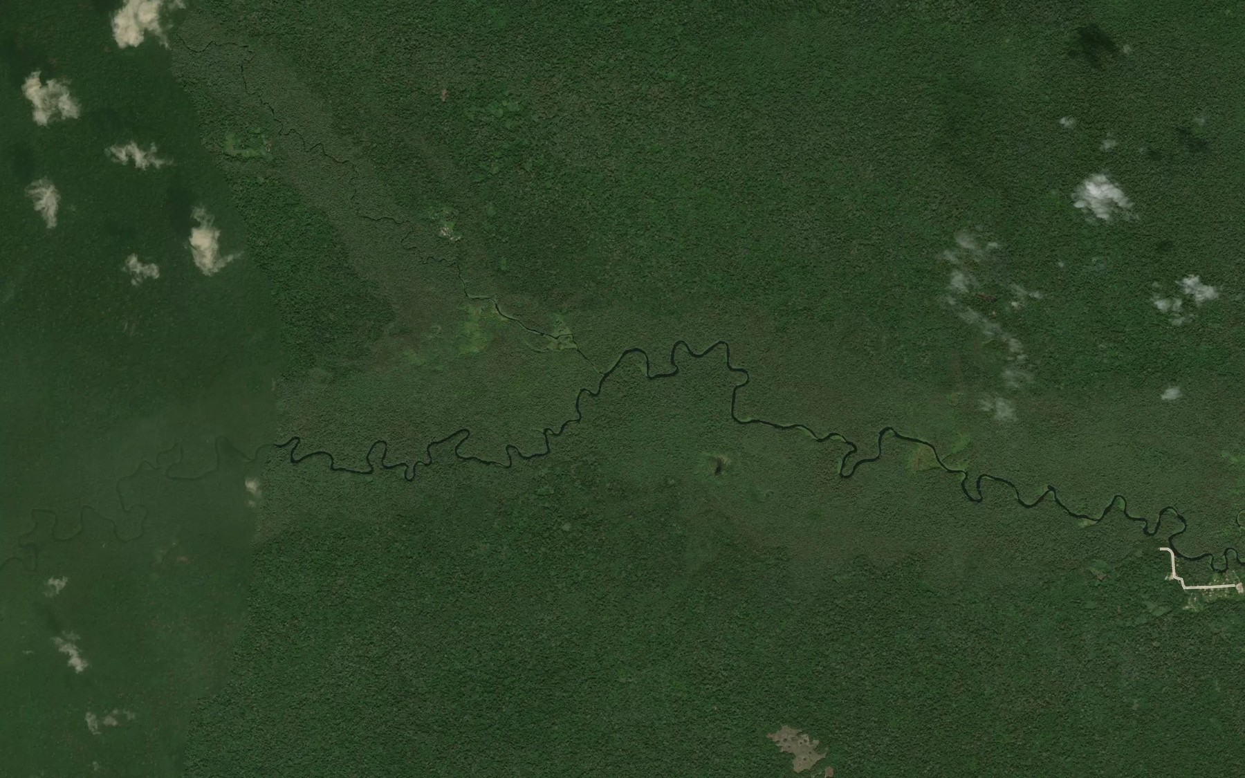 Satellite map of the Ipendja