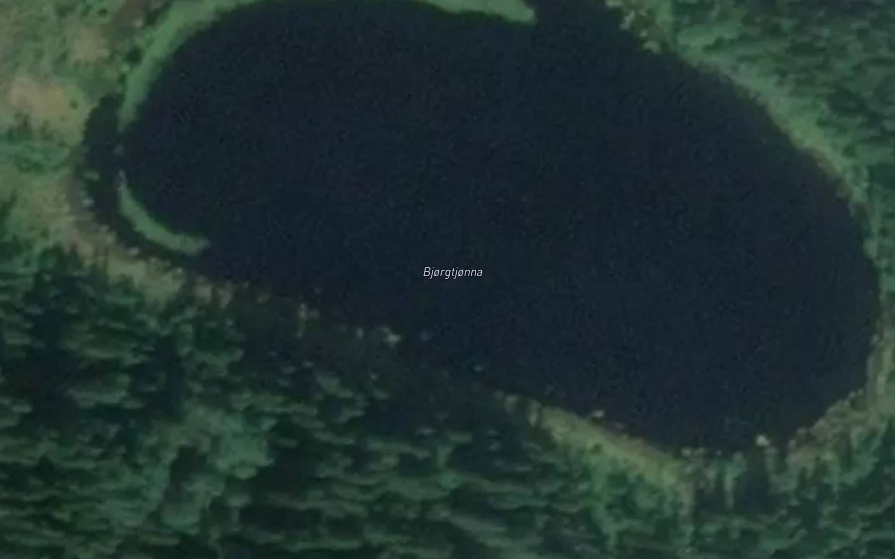Satellite map of the Bjorgtjorna