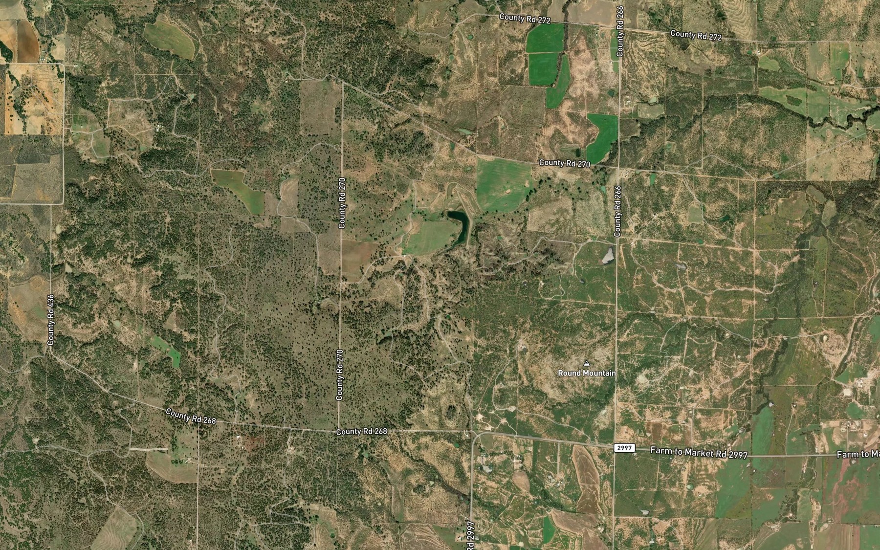 Satellite map of the Soil Conservation Service Site 6 Reservoir