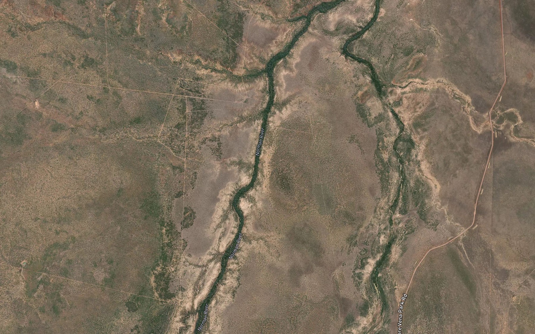Satellite map of the Sawtell Creek