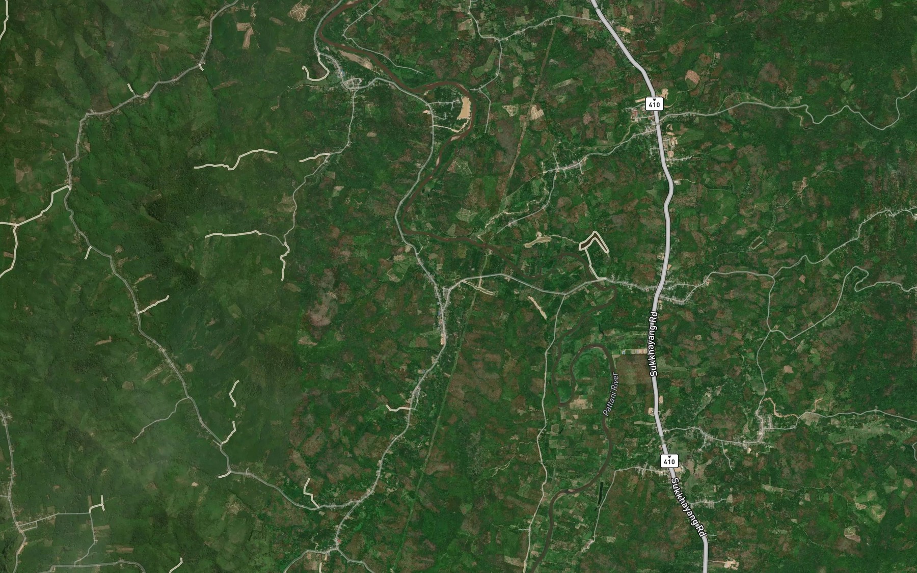 Satellite map of the Khlong Ku Wa