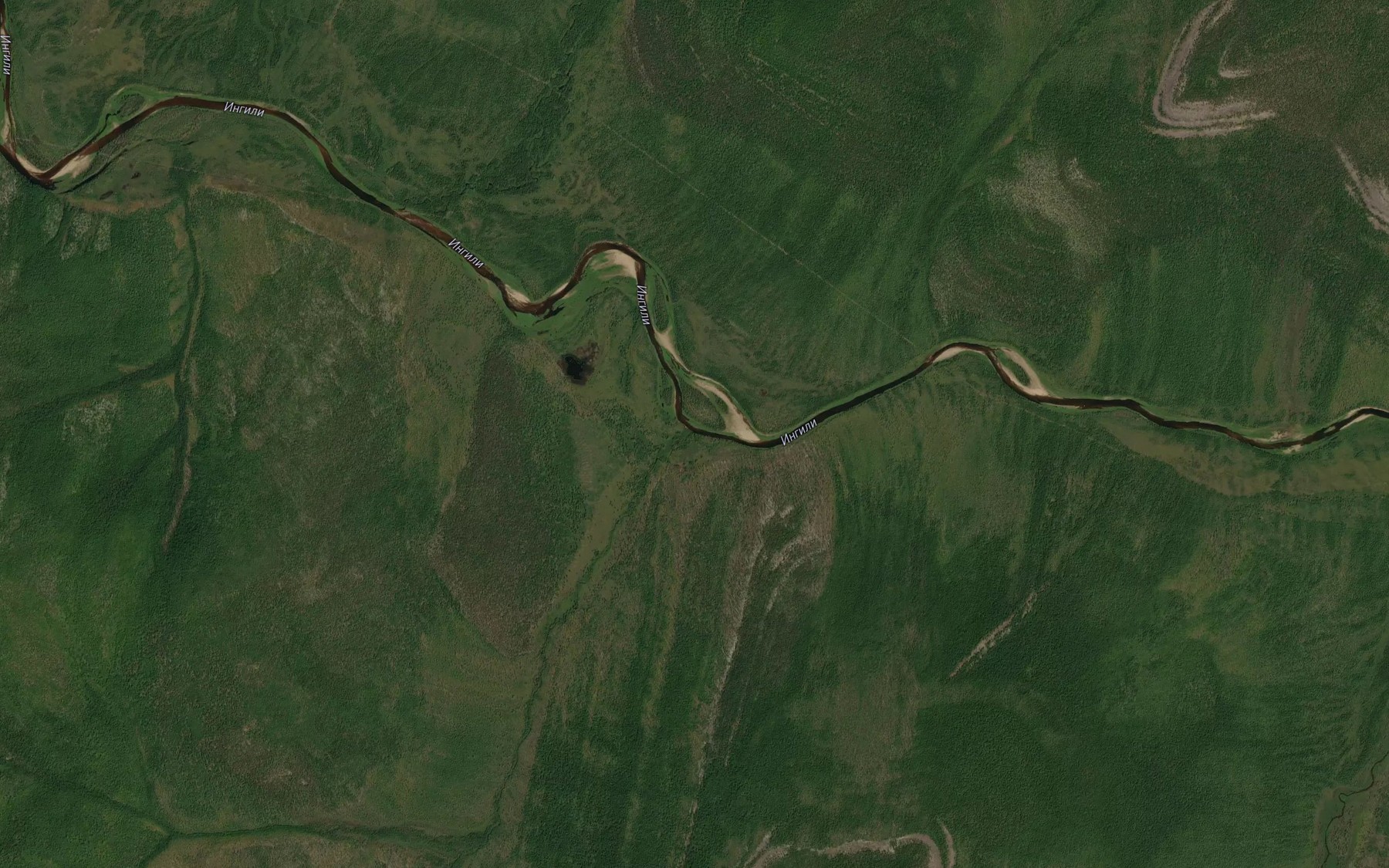 Satellite map of the Diring-Yurekh