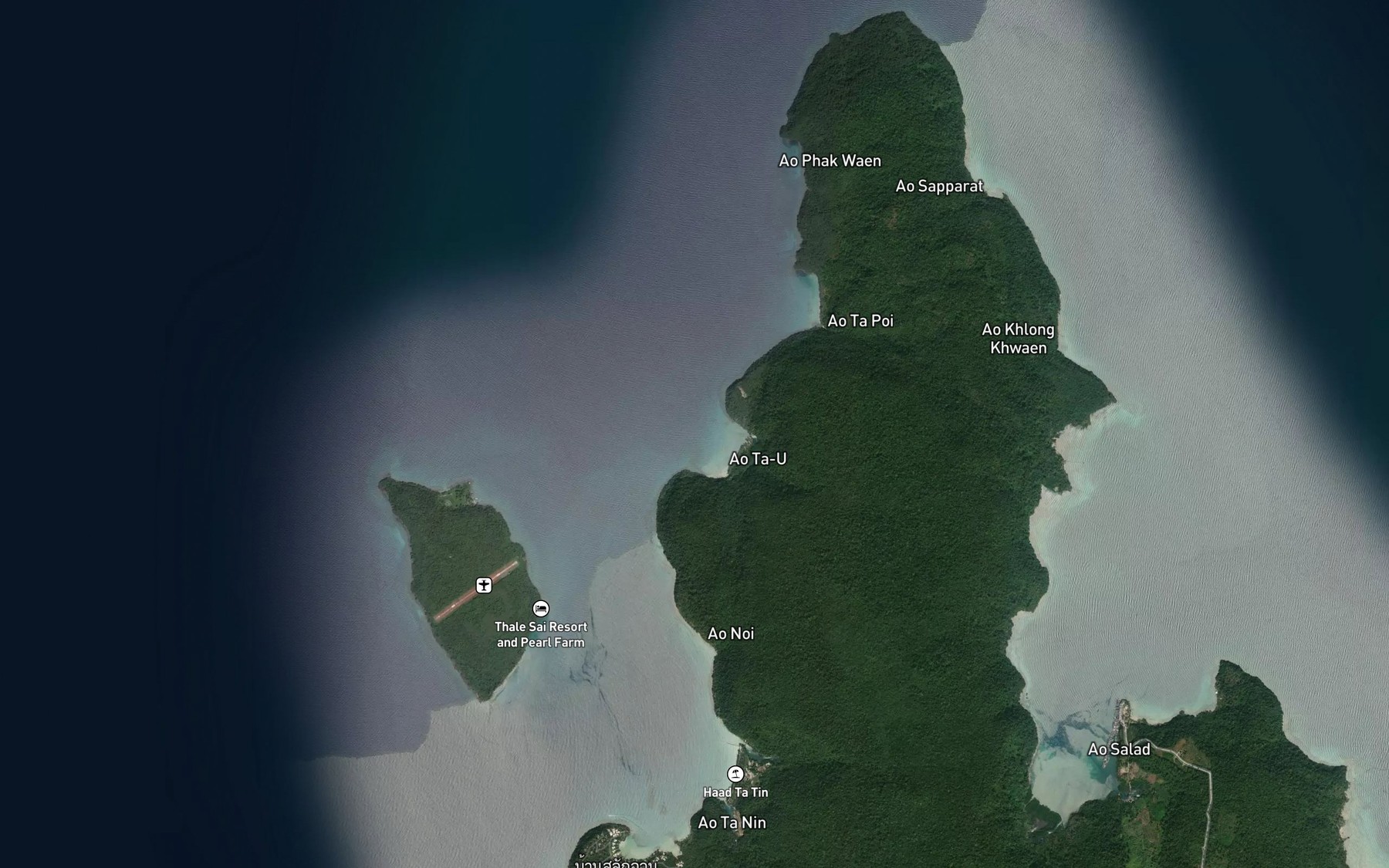 Satellite map of the Ao Ta U