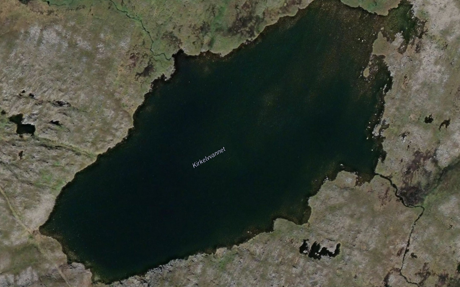 Satellite map of the Kirkelvvatnet