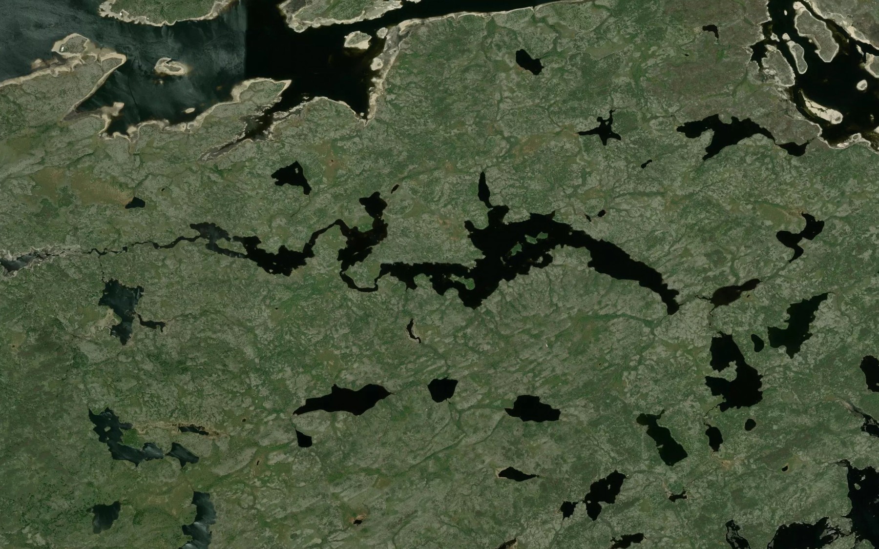 Satellite map of the Lac Quindele