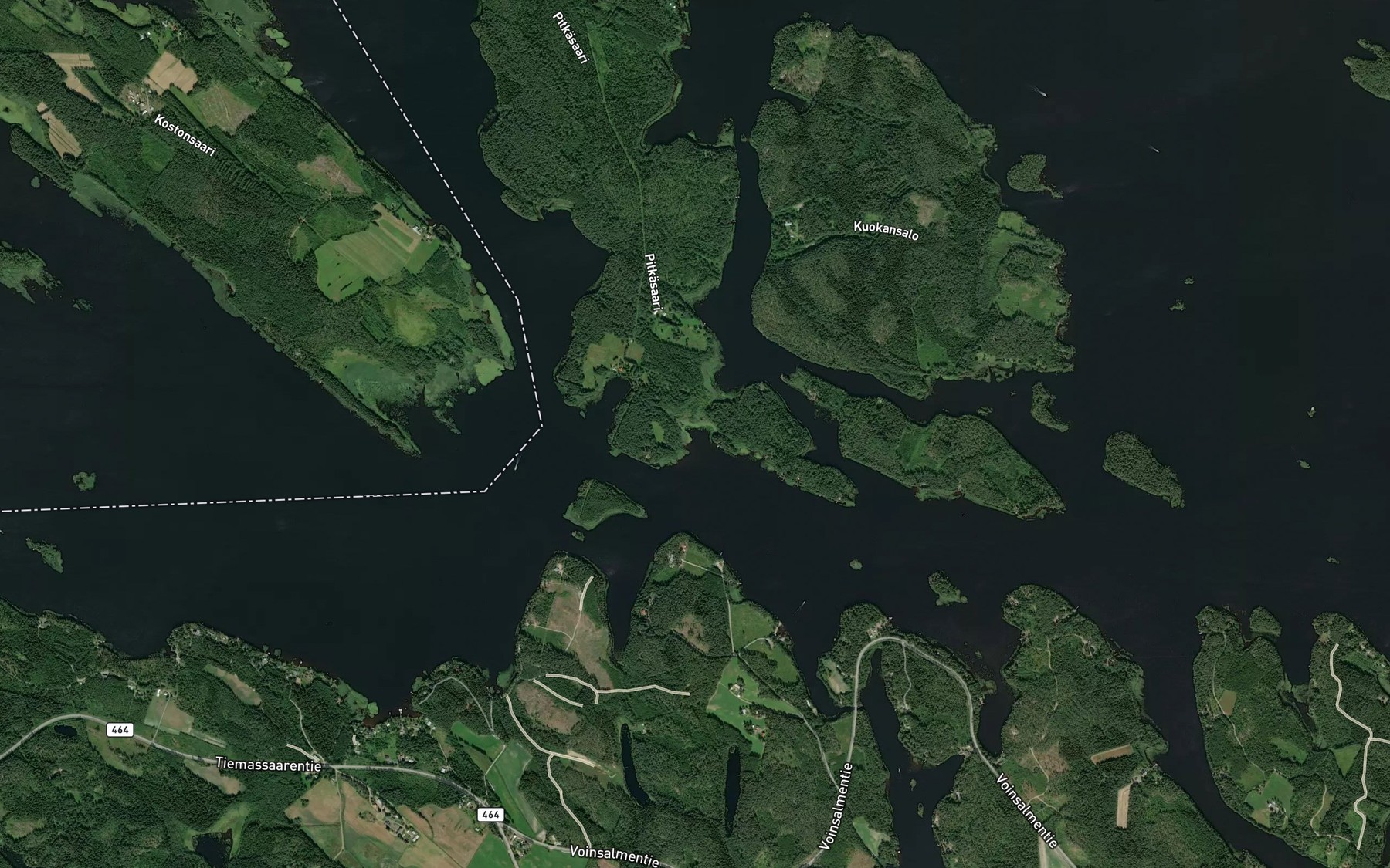 Satellite map of the Rapakonlahti