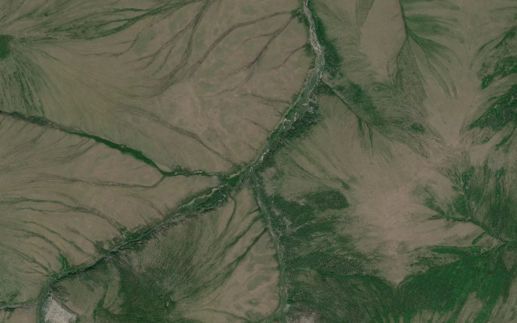 Satellite map of the Nutmoyuk Creek