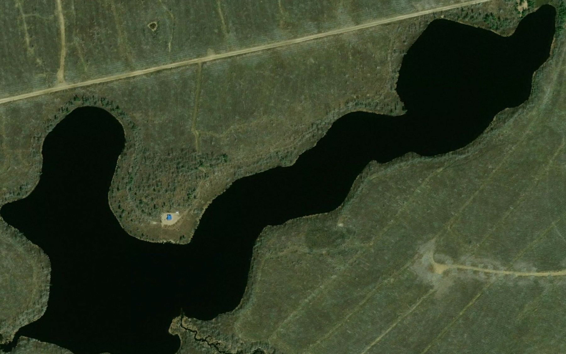 Satellite map of the Lac Trudel