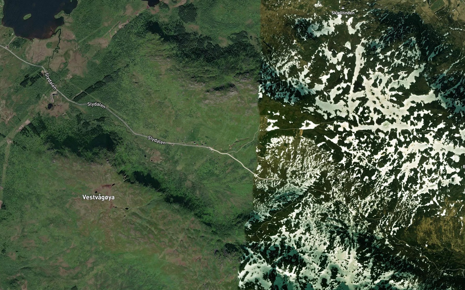 Satellite map of the Melkbekken