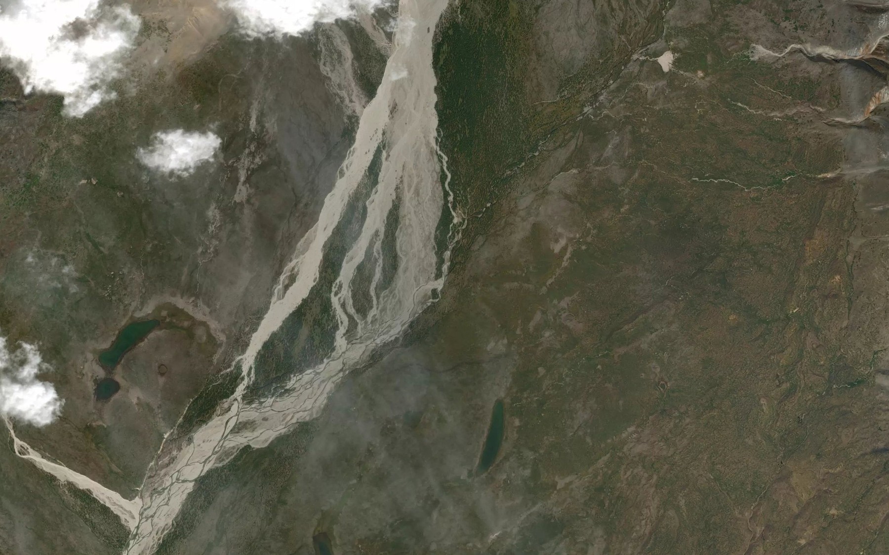 Satellite map of the Sukhoy