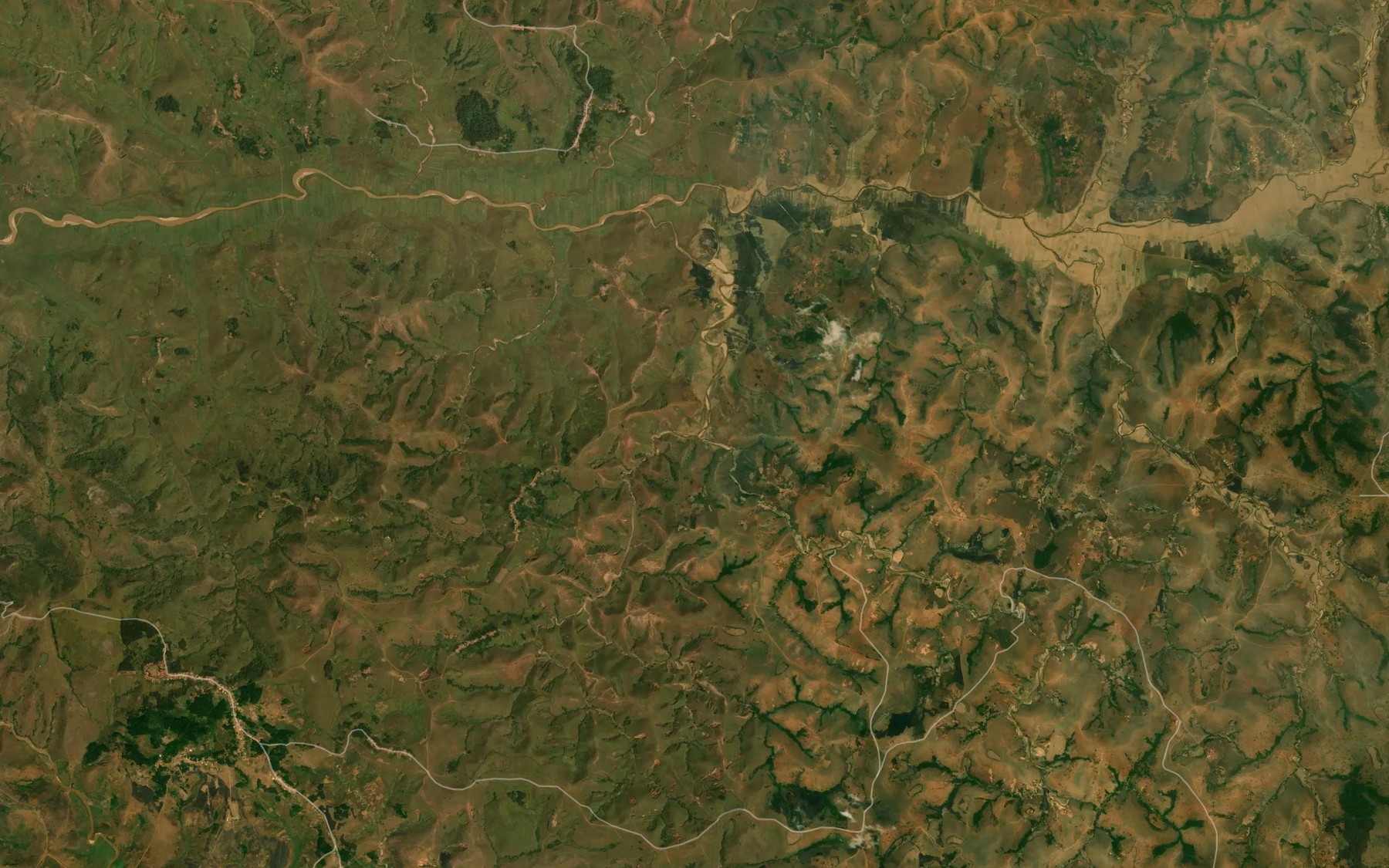 Satellite map of the Benge