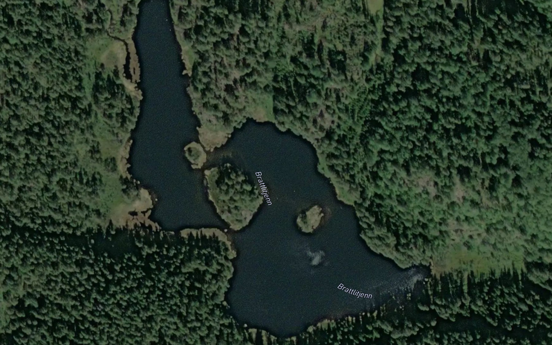 Satellite map of the Brattlitjenn